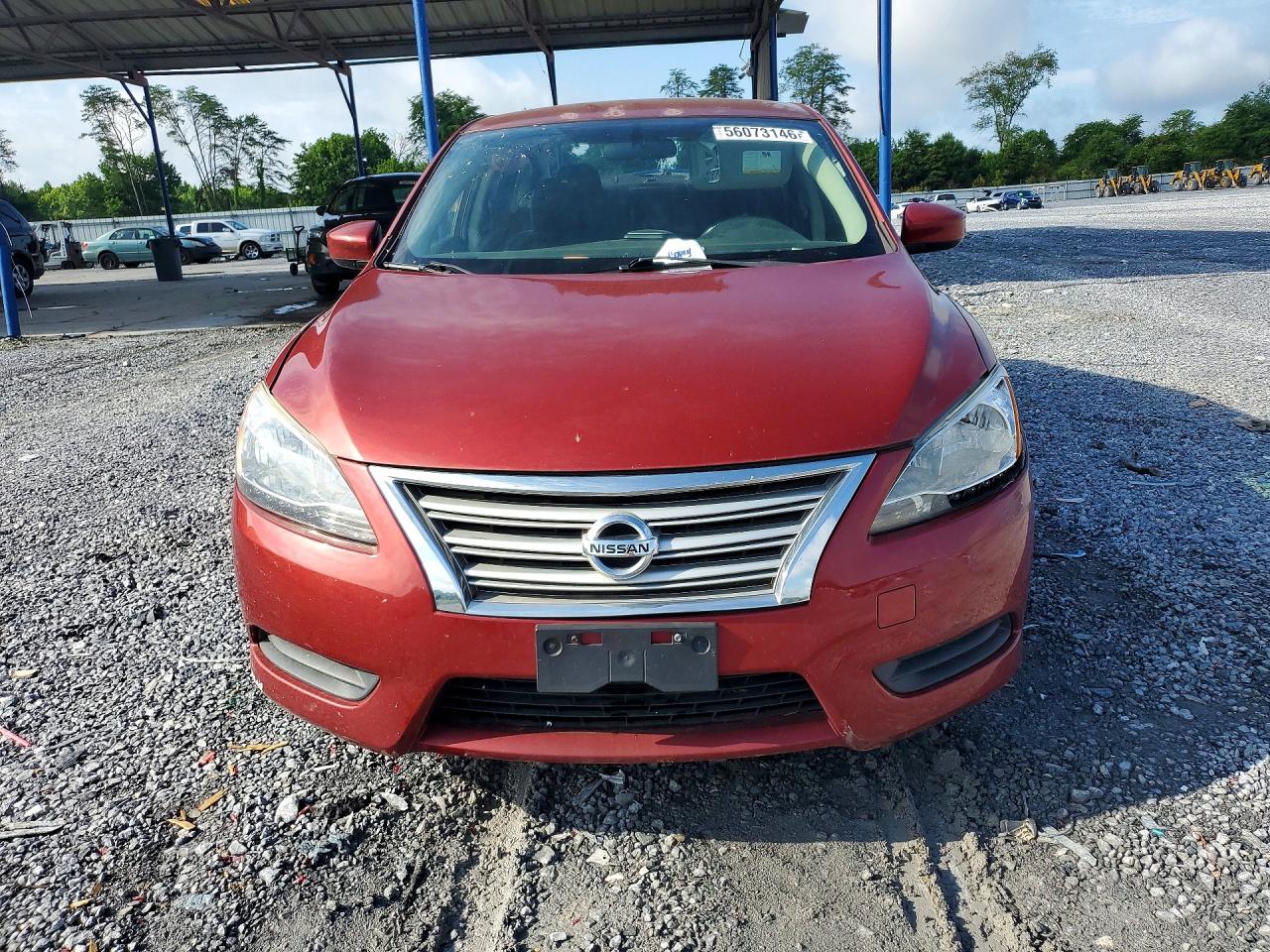 2015 Nissan Sentra Sv Red vin: 3N1AB7AP1FY318746