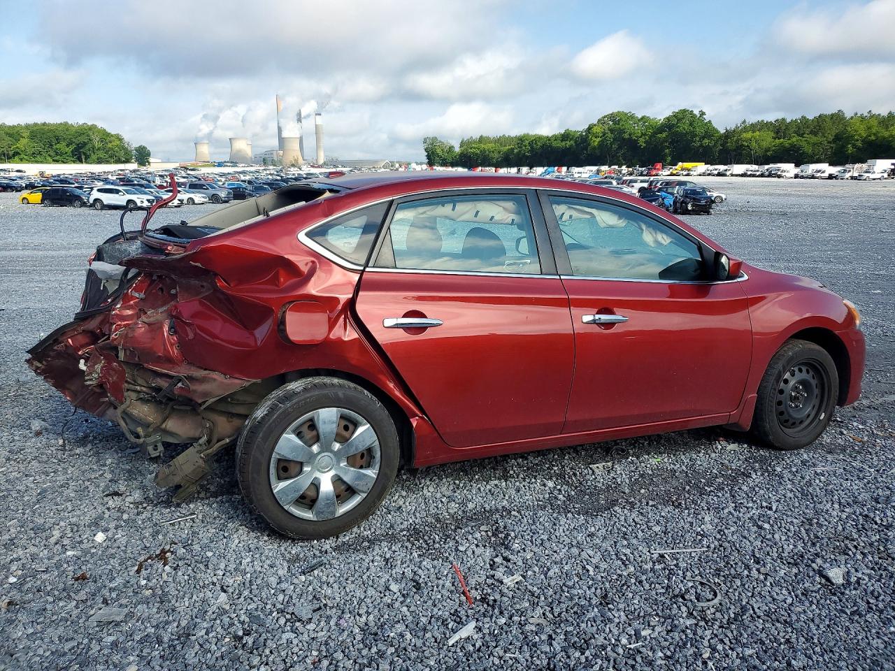 2015 Nissan Sentra Sv Red vin: 3N1AB7AP1FY318746