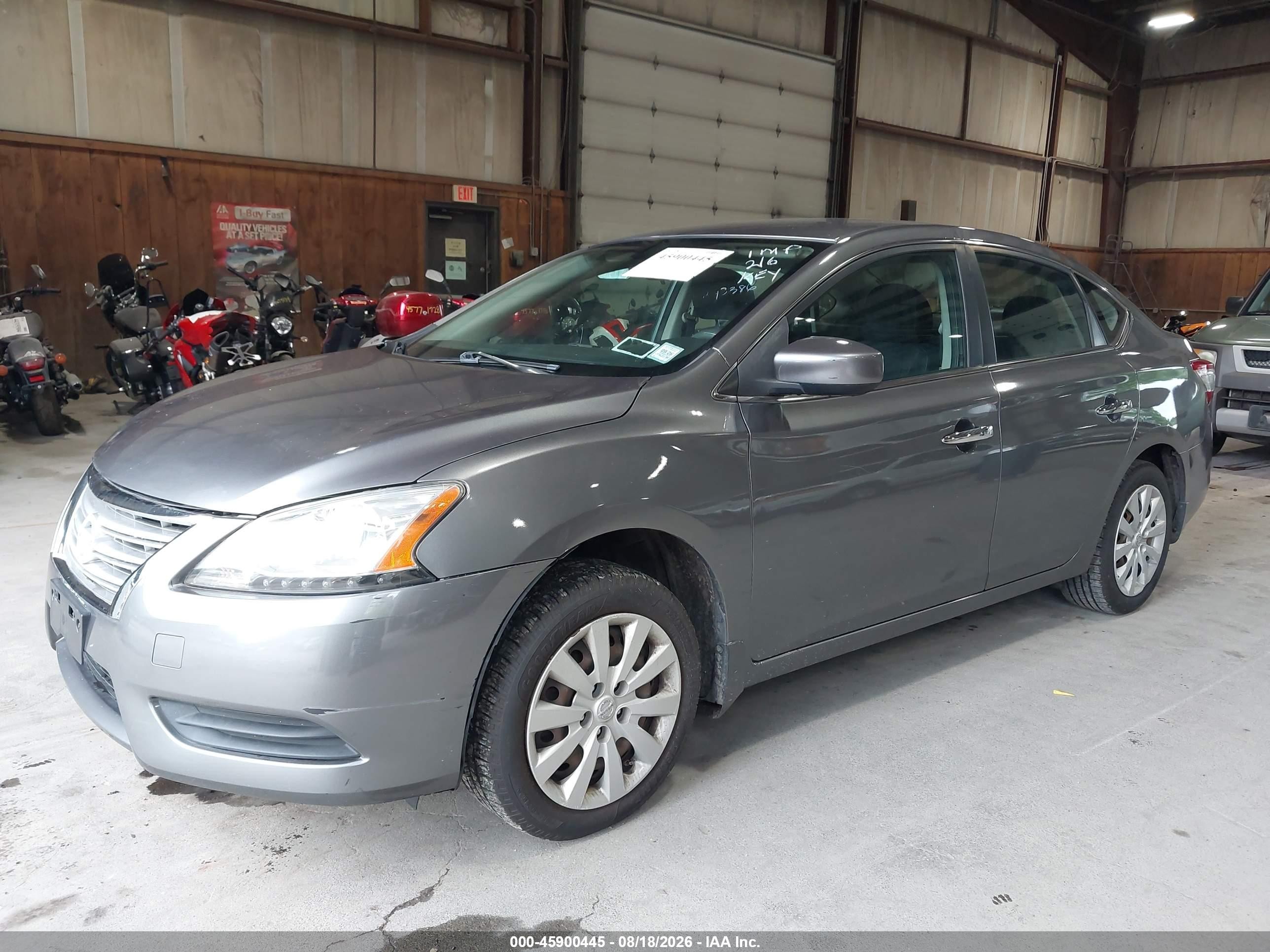 2015 Nissan Sentra Sv Gray vin: 3N1AB7AP1FY321257