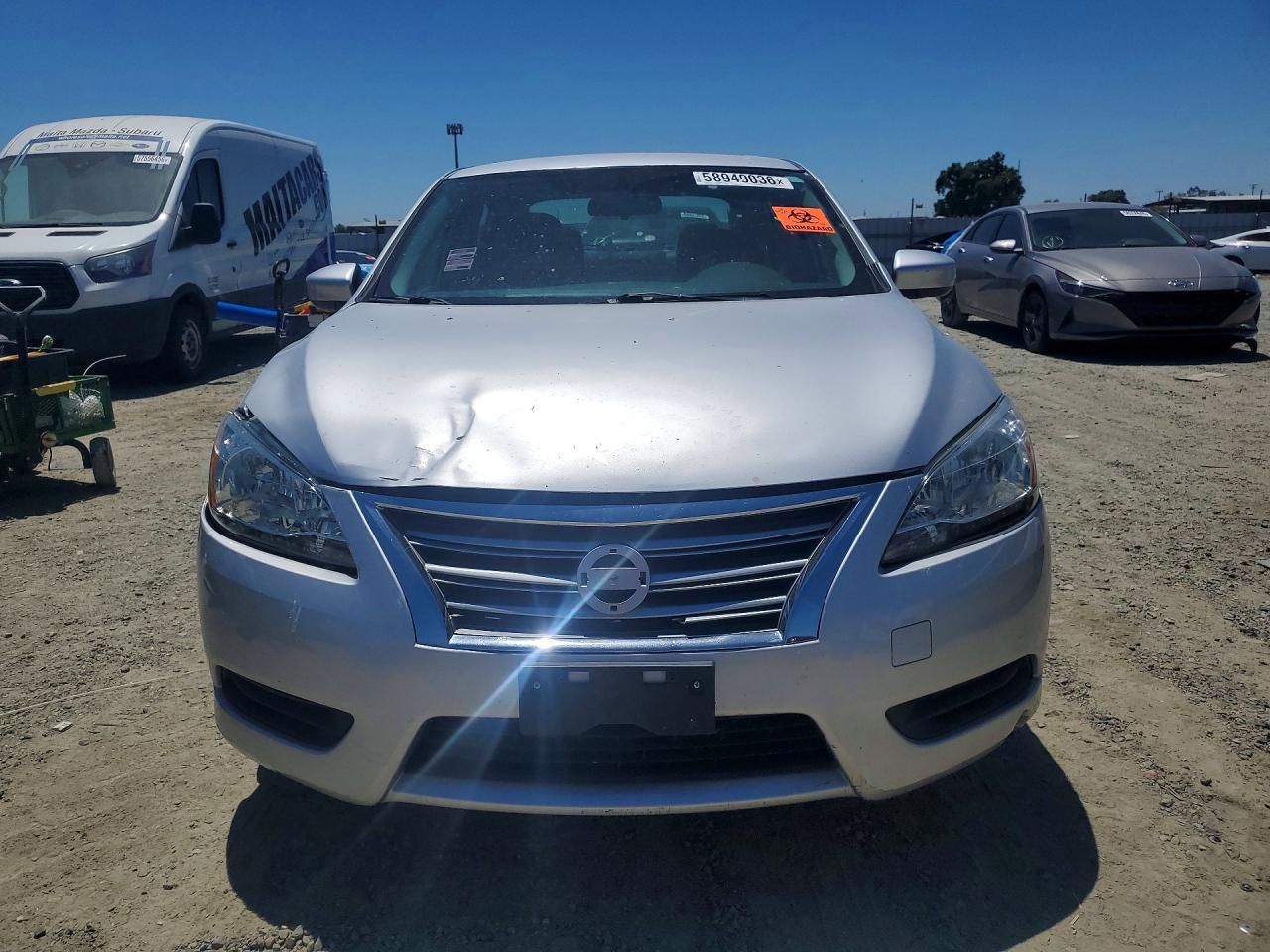 2015 Nissan Sentra Sv Silver vin: 3N1AB7AP1FY323610