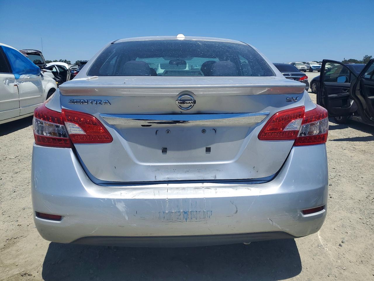 2015 Nissan Sentra Sv Silver vin: 3N1AB7AP1FY323610