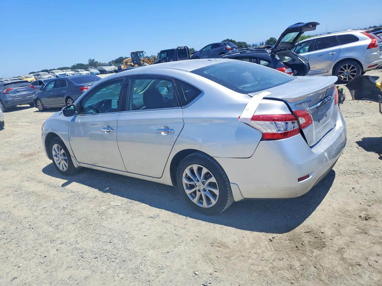 2015 Nissan Sentra Sv Silver vin: 3N1AB7AP1FY323610