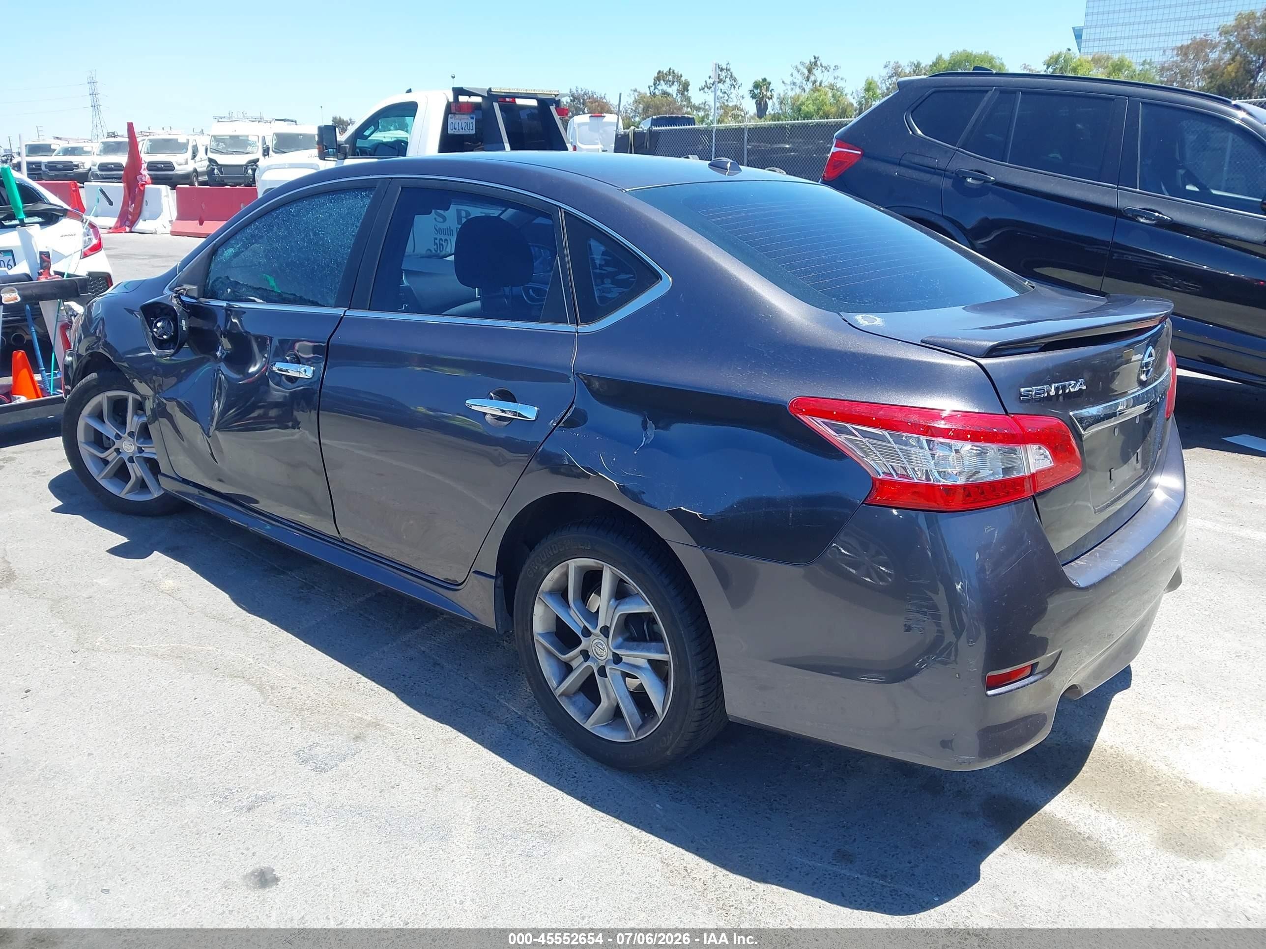 2015 Nissan Sentra Sr Gray vin: 3N1AB7AP1FY329293