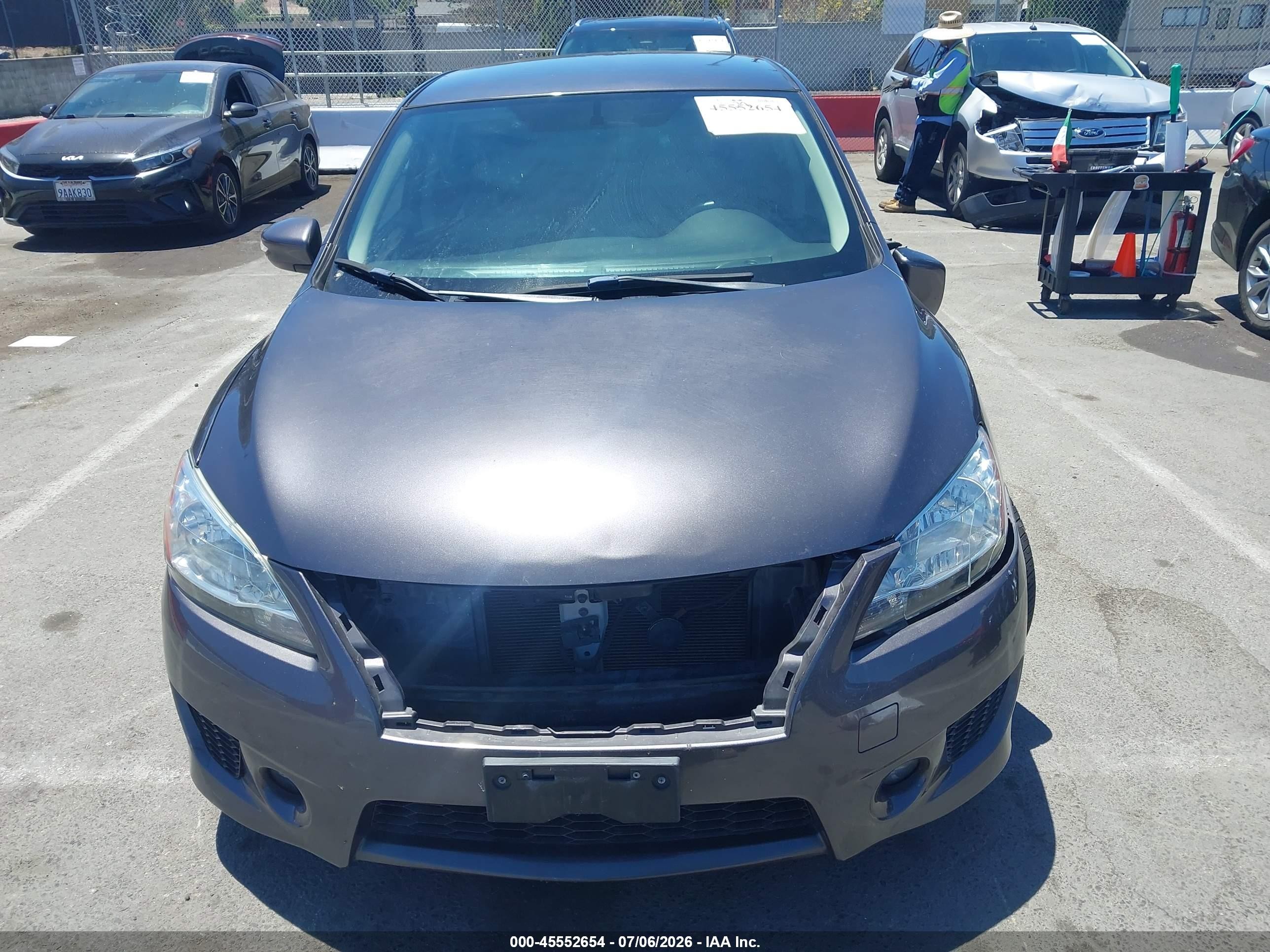2015 Nissan Sentra Sr Gray vin: 3N1AB7AP1FY329293