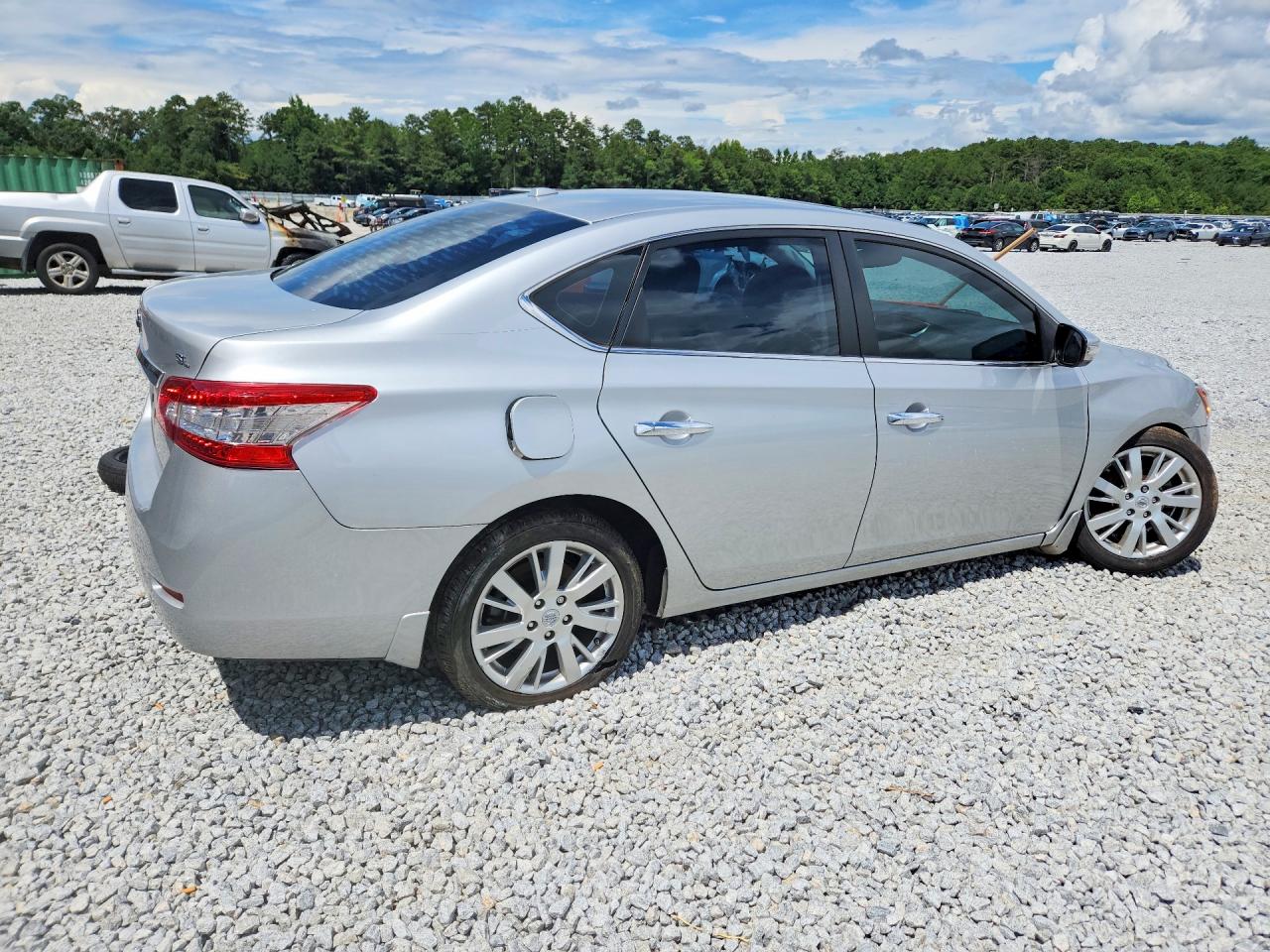 2015 Nissan Sentra Sl Silver vin: 3N1AB7AP1FY330900