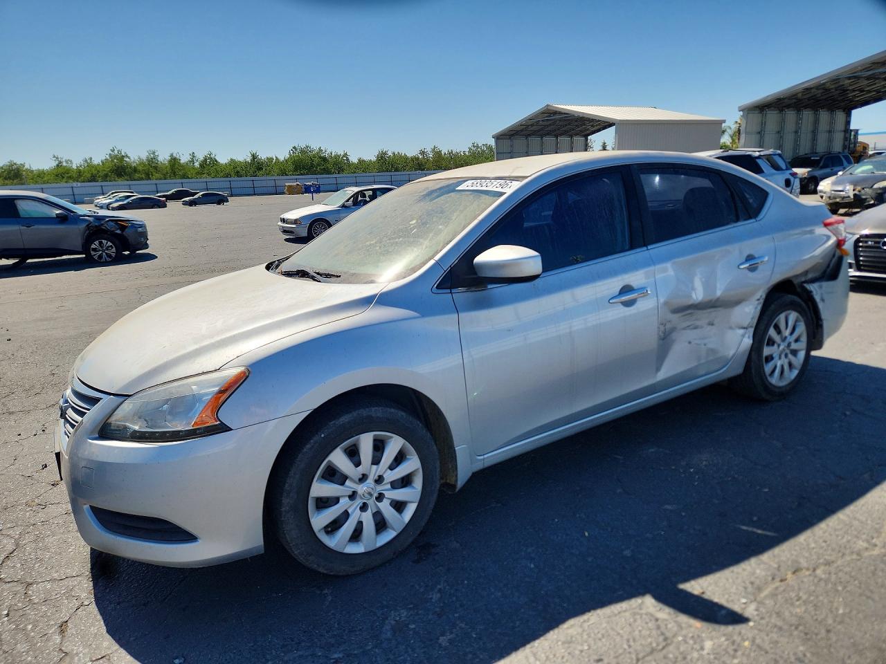 2015 Nissan Sentra S Silver vin: 3N1AB7AP1FY332680