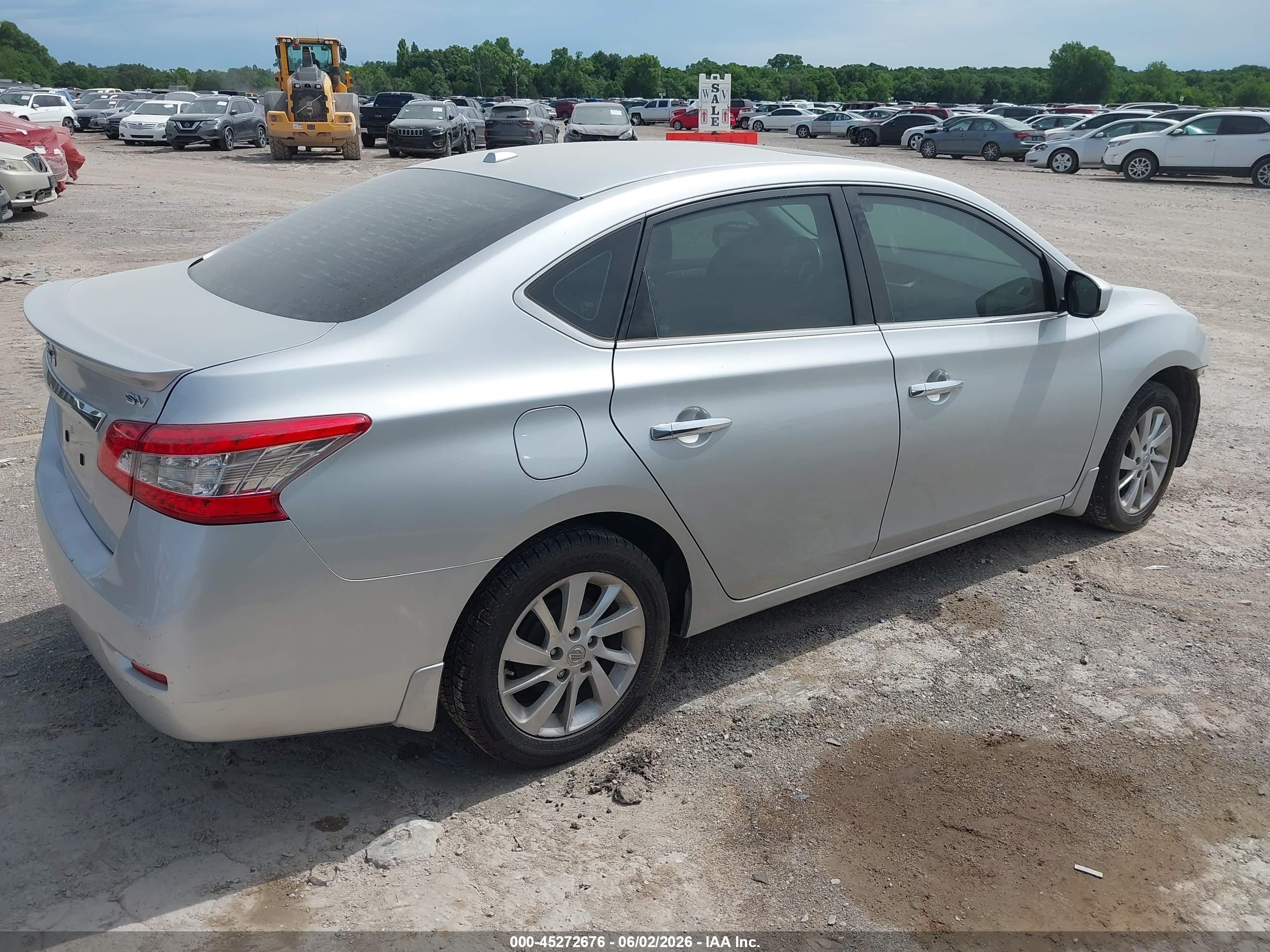 2015 Nissan Sentra Sv Silver vin: 3N1AB7AP1FY333022