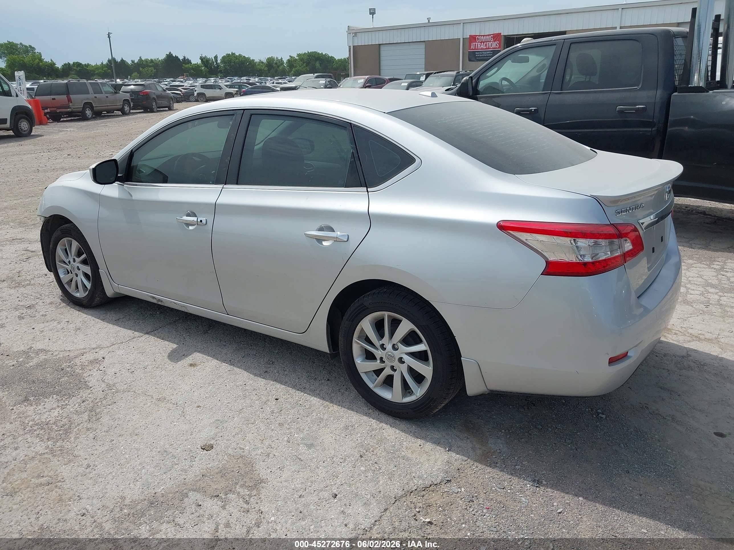 2015 Nissan Sentra Sv Silver vin: 3N1AB7AP1FY333022