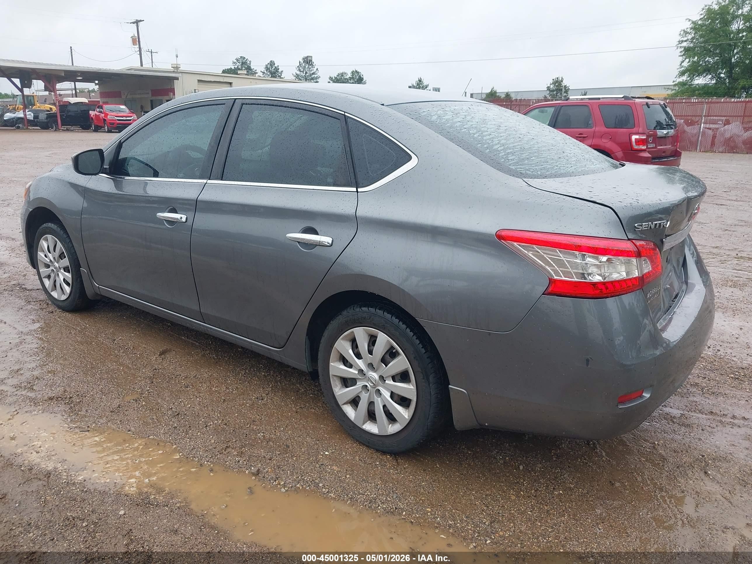 2015 Nissan Sentra S Серый vin: 3N1AB7AP1FY335403