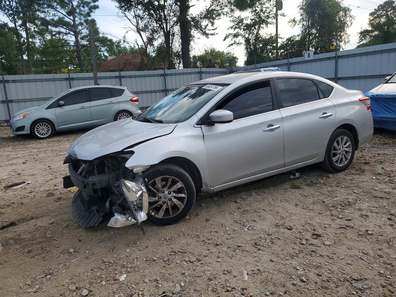 2015 Nissan Sentra Sv Silver vin: 3N1AB7AP1FY338625