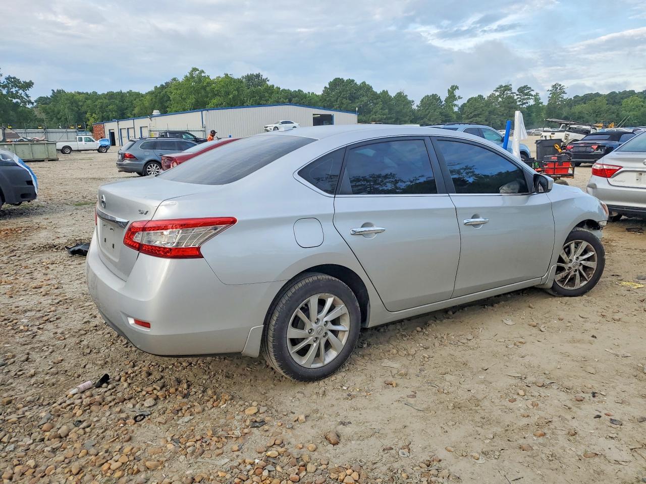 2015 Nissan Sentra Sv Silver vin: 3N1AB7AP1FY338625