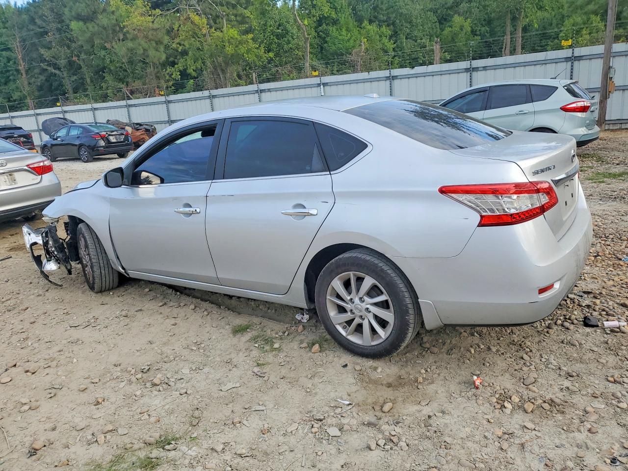 2015 Nissan Sentra Sv Silver vin: 3N1AB7AP1FY338625