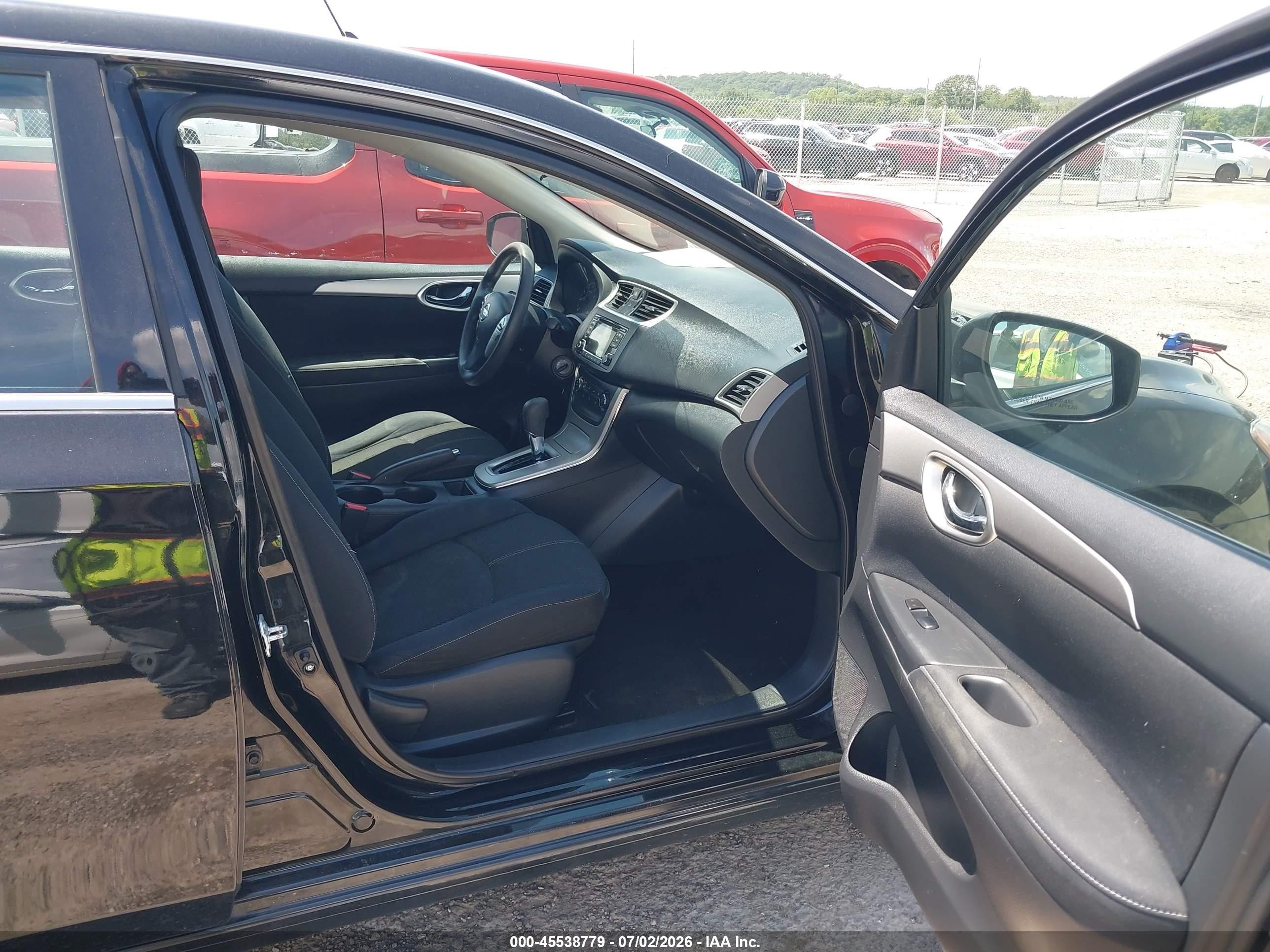 2015 Nissan Sentra S Black vin: 3N1AB7AP1FY339807
