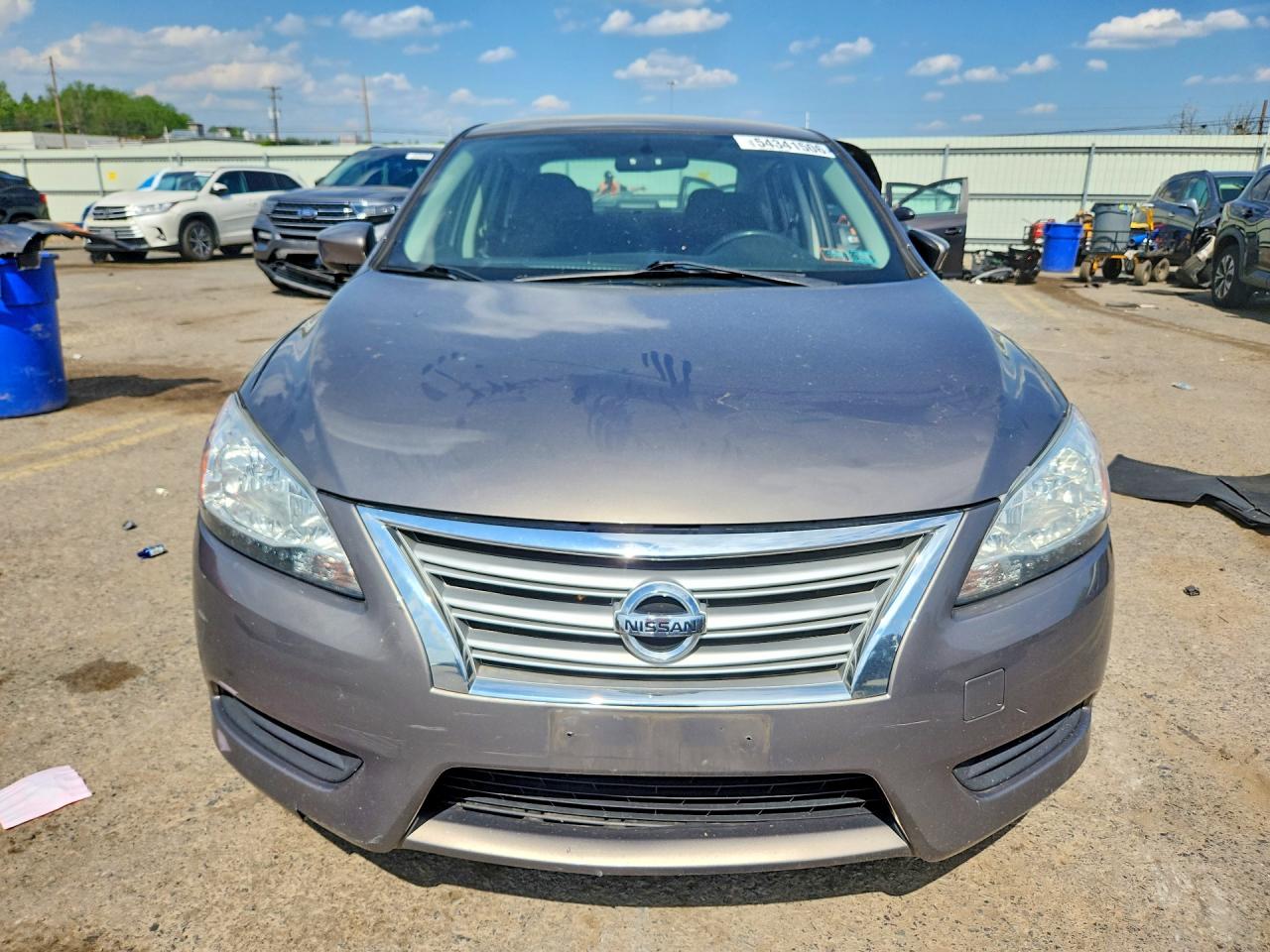 2015 Nissan Sentra Sv Gray vin: 3N1AB7AP1FY340715