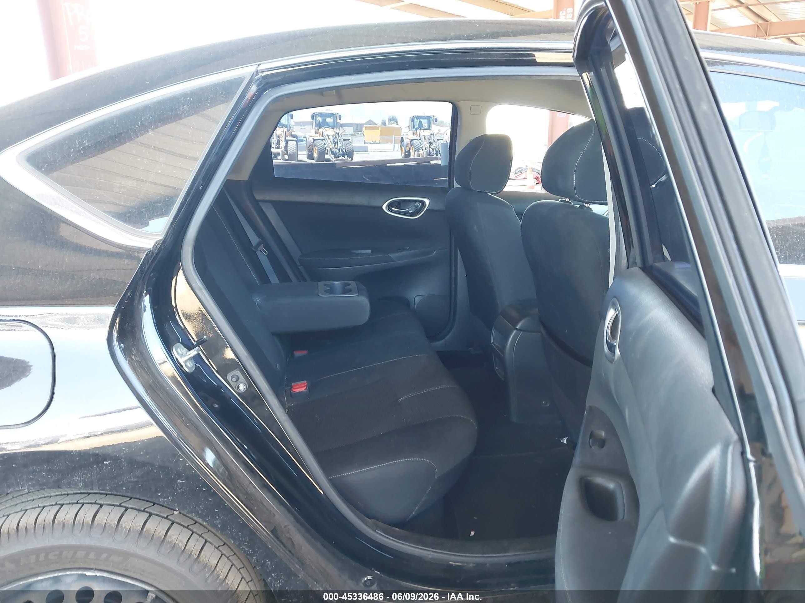 2015 Nissan Sentra S Черный vin: 3N1AB7AP1FY342481