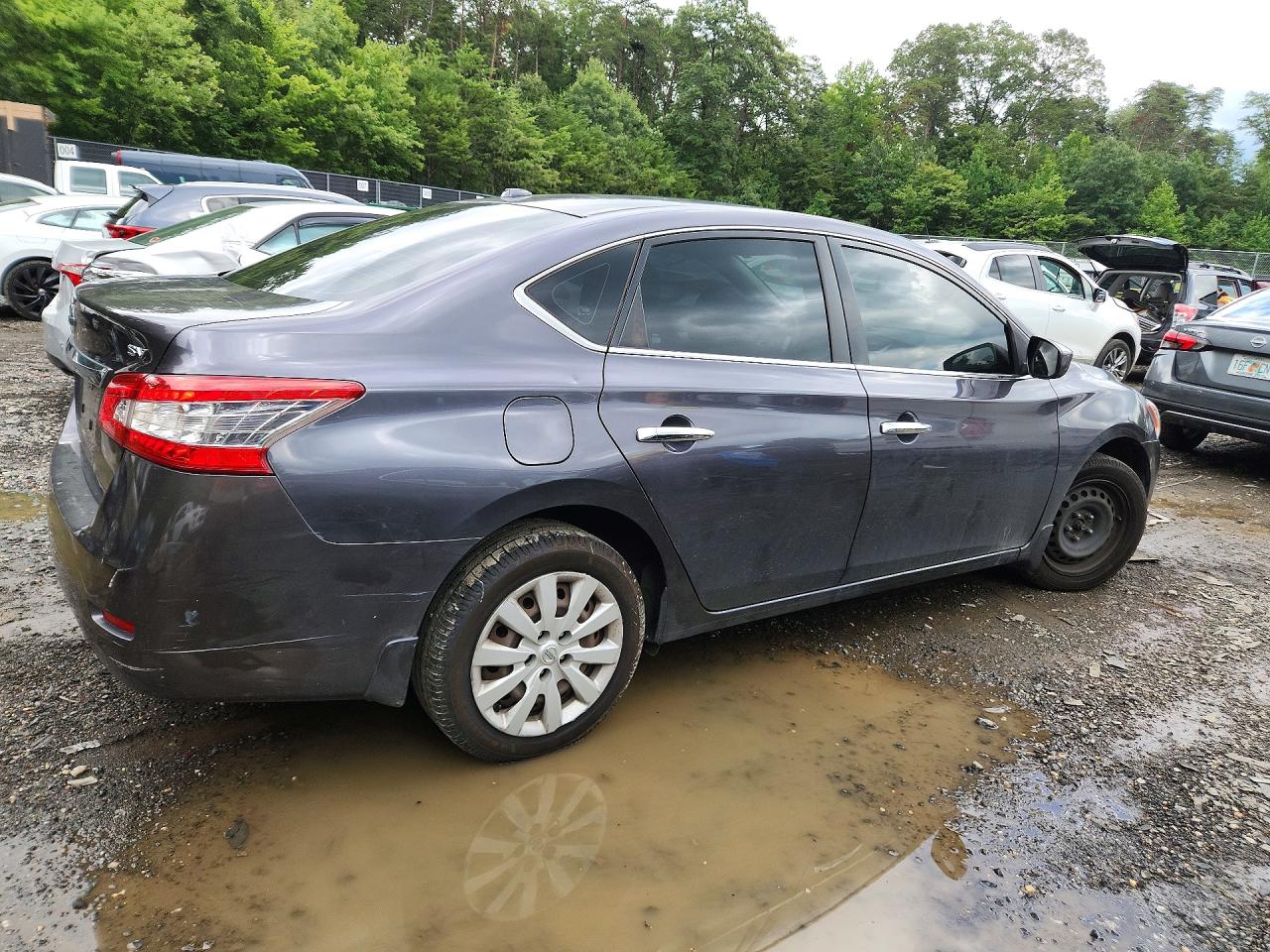 2015 Nissan Sentra Sv Gray vin: 3N1AB7AP1FY343050