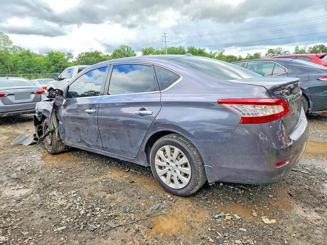 2015 Nissan Sentra Sv Gray vin: 3N1AB7AP1FY343050