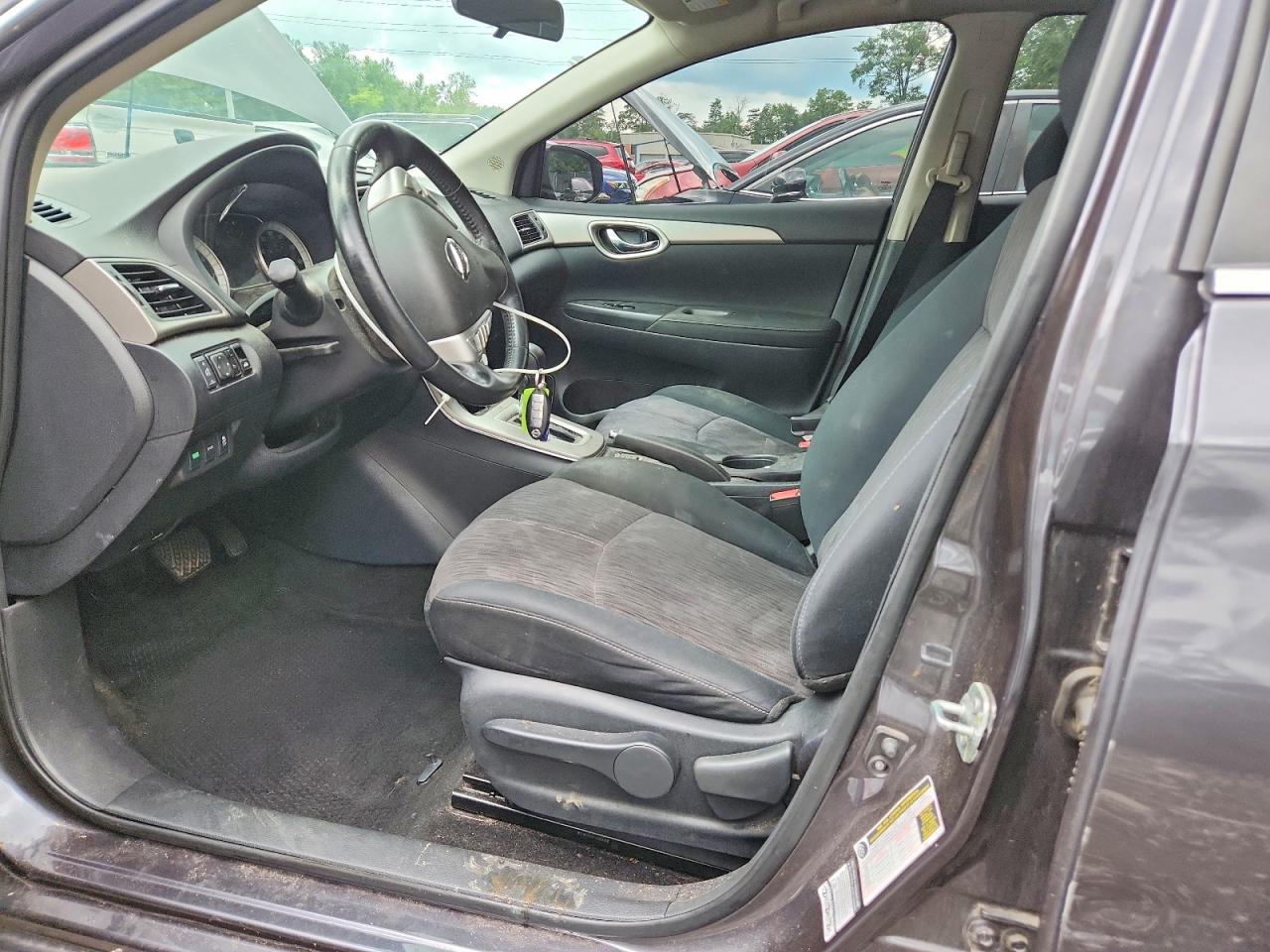 2015 Nissan Sentra Sv Gray vin: 3N1AB7AP1FY343050