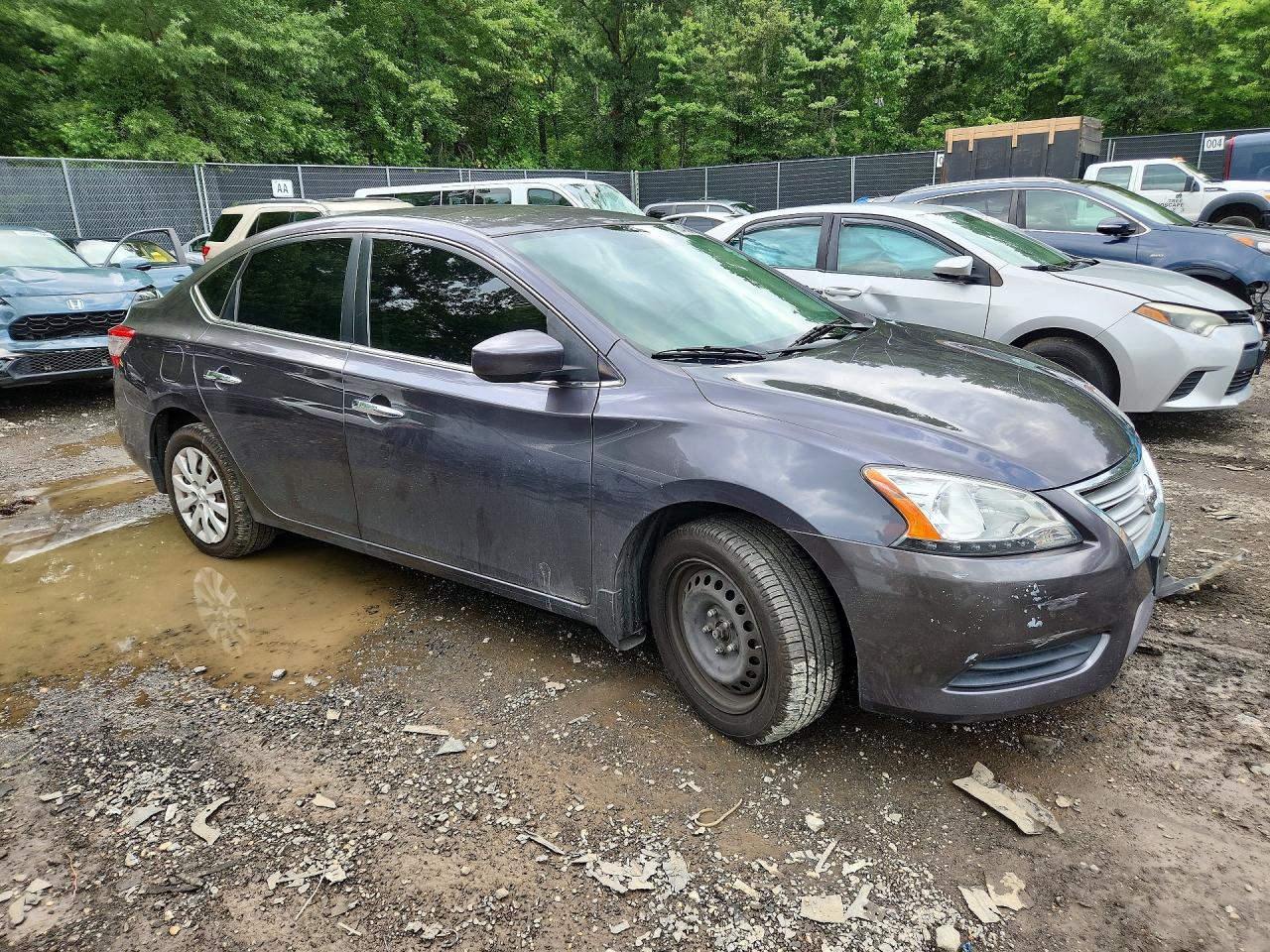 2015 Nissan Sentra Sv Gray vin: 3N1AB7AP1FY343050