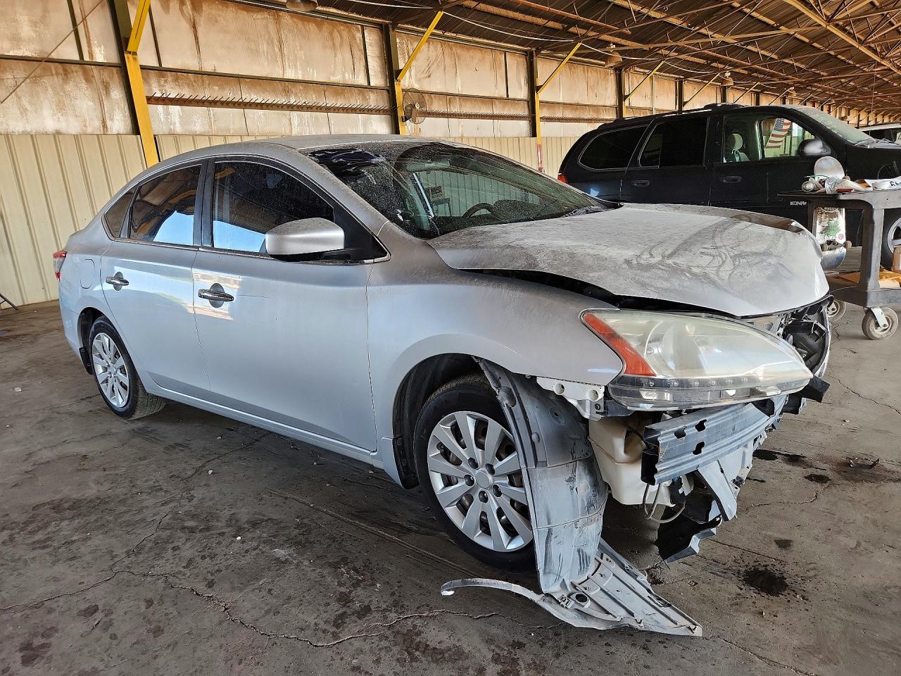 2015 Nissan Sentra S Silver vin: 3N1AB7AP1FY345929