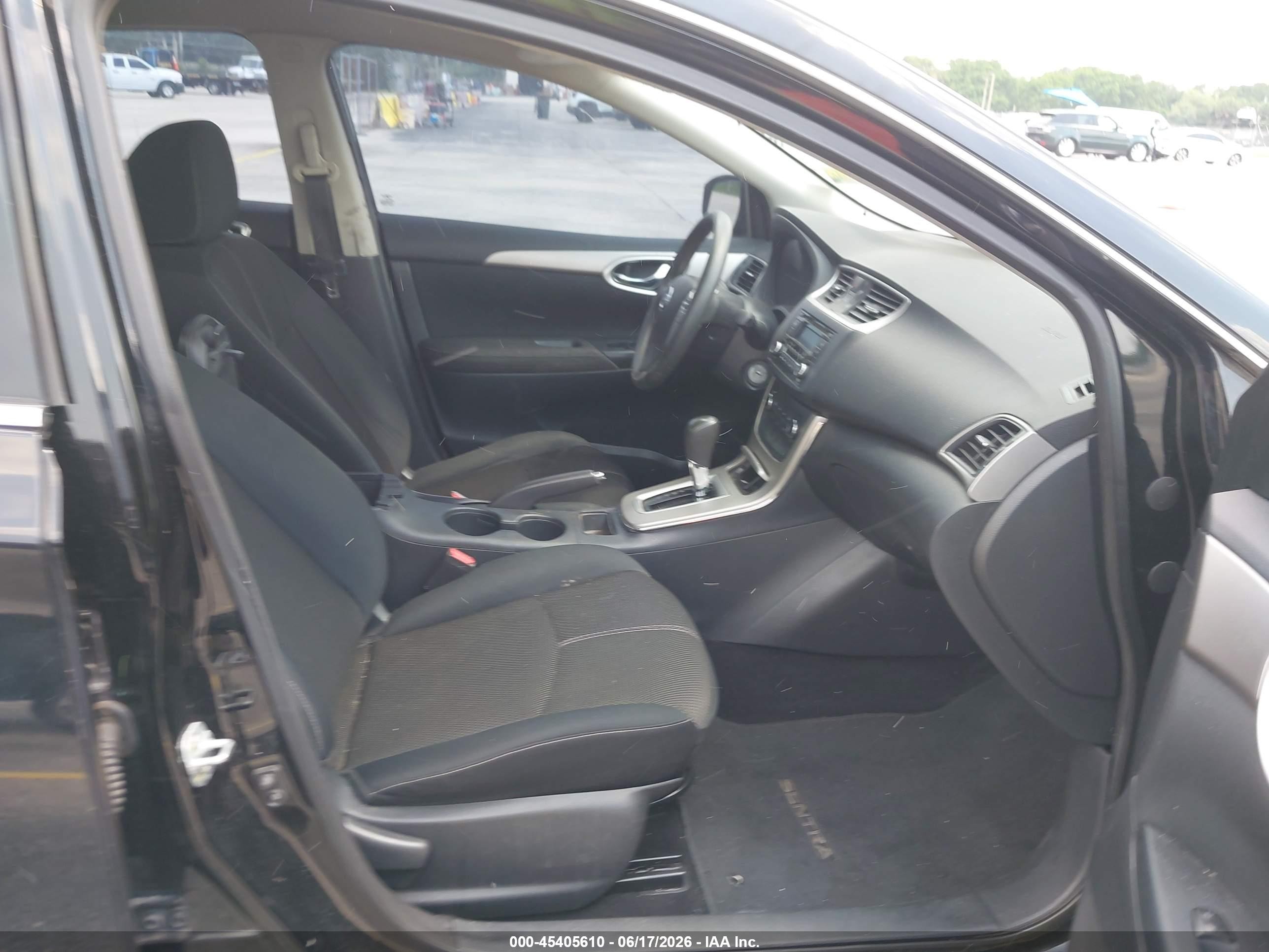 2015 Nissan Sentra S Black vin: 3N1AB7AP1FY348099