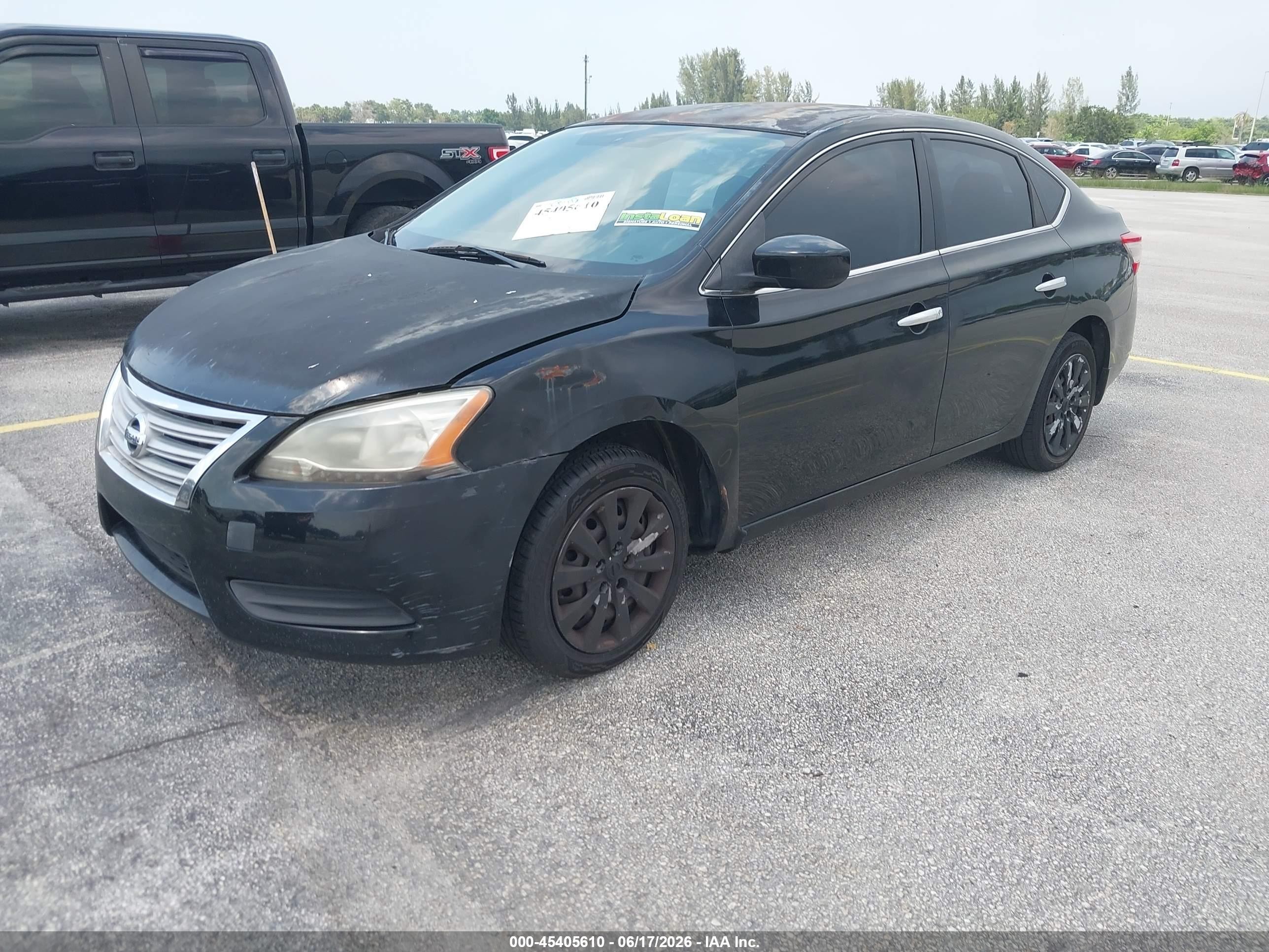 2015 Nissan Sentra S Black vin: 3N1AB7AP1FY348099