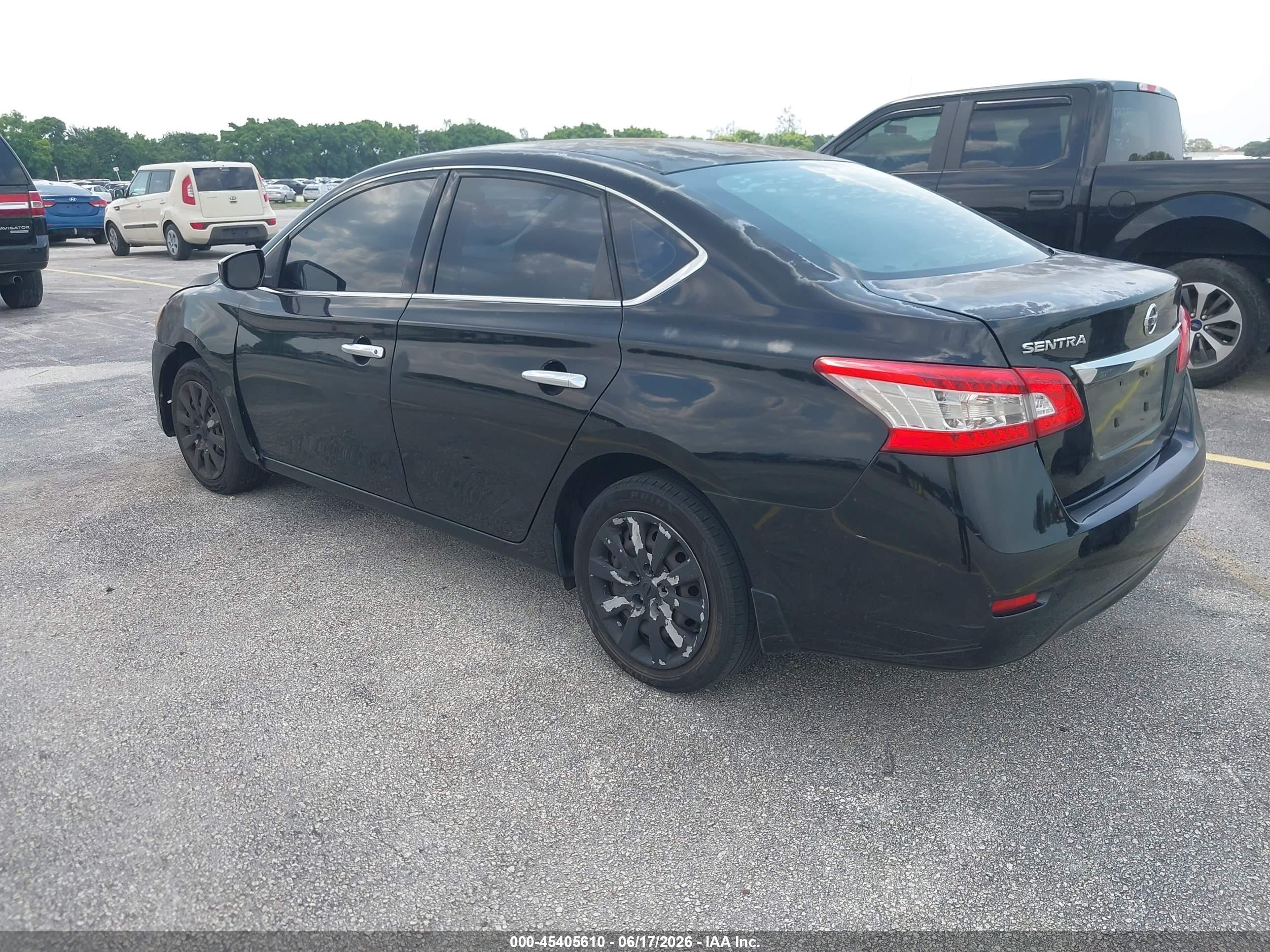 2015 Nissan Sentra S Black vin: 3N1AB7AP1FY348099