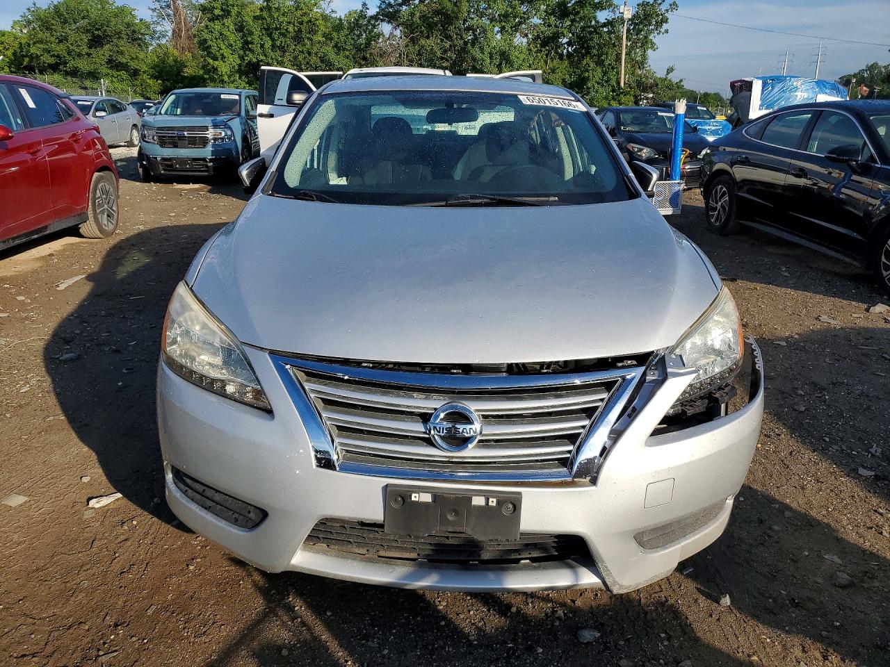2015 Nissan Sentra S Silver vin: 3N1AB7AP1FY349527