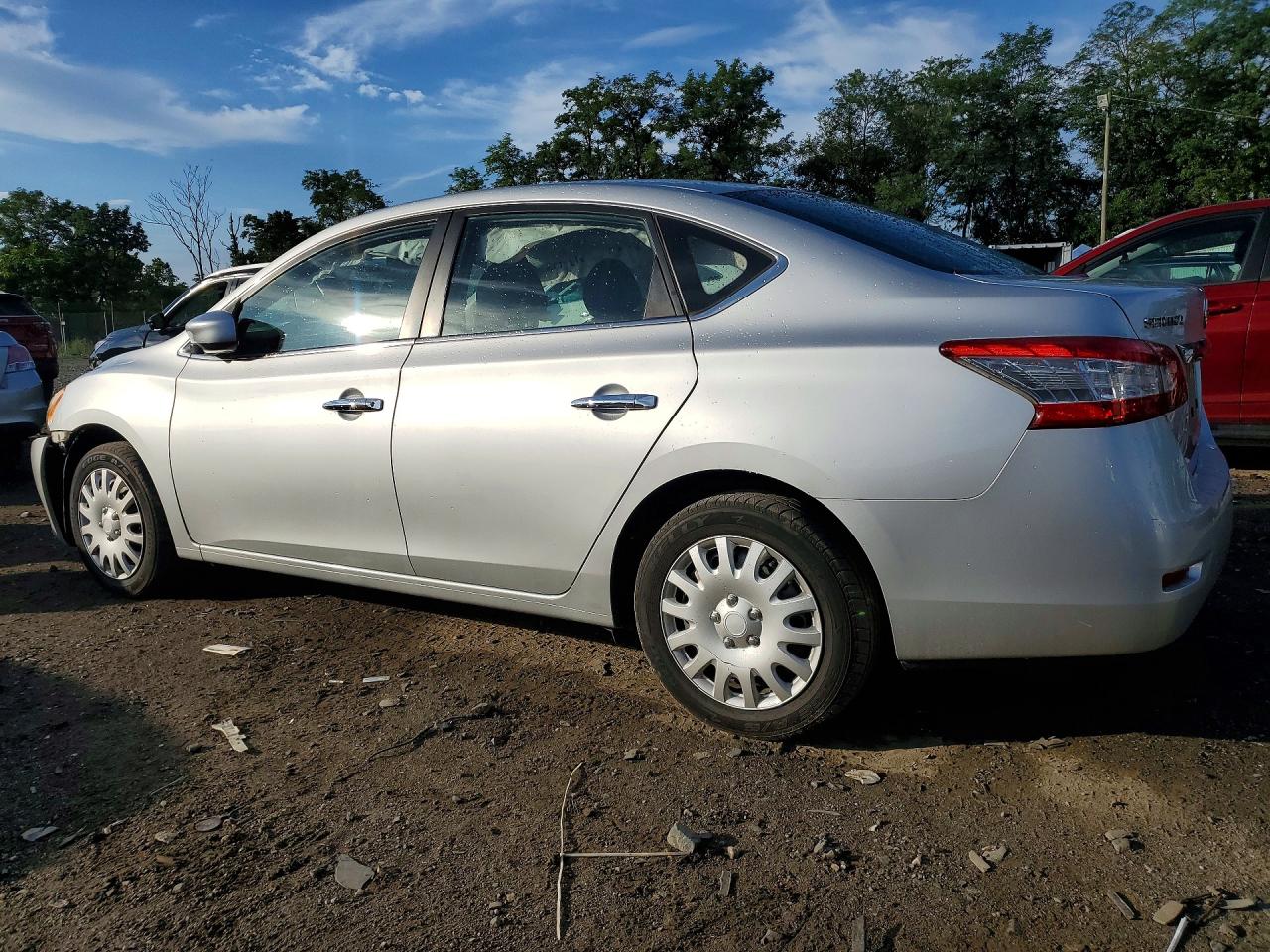 2015 Nissan Sentra S Silver vin: 3N1AB7AP1FY349527