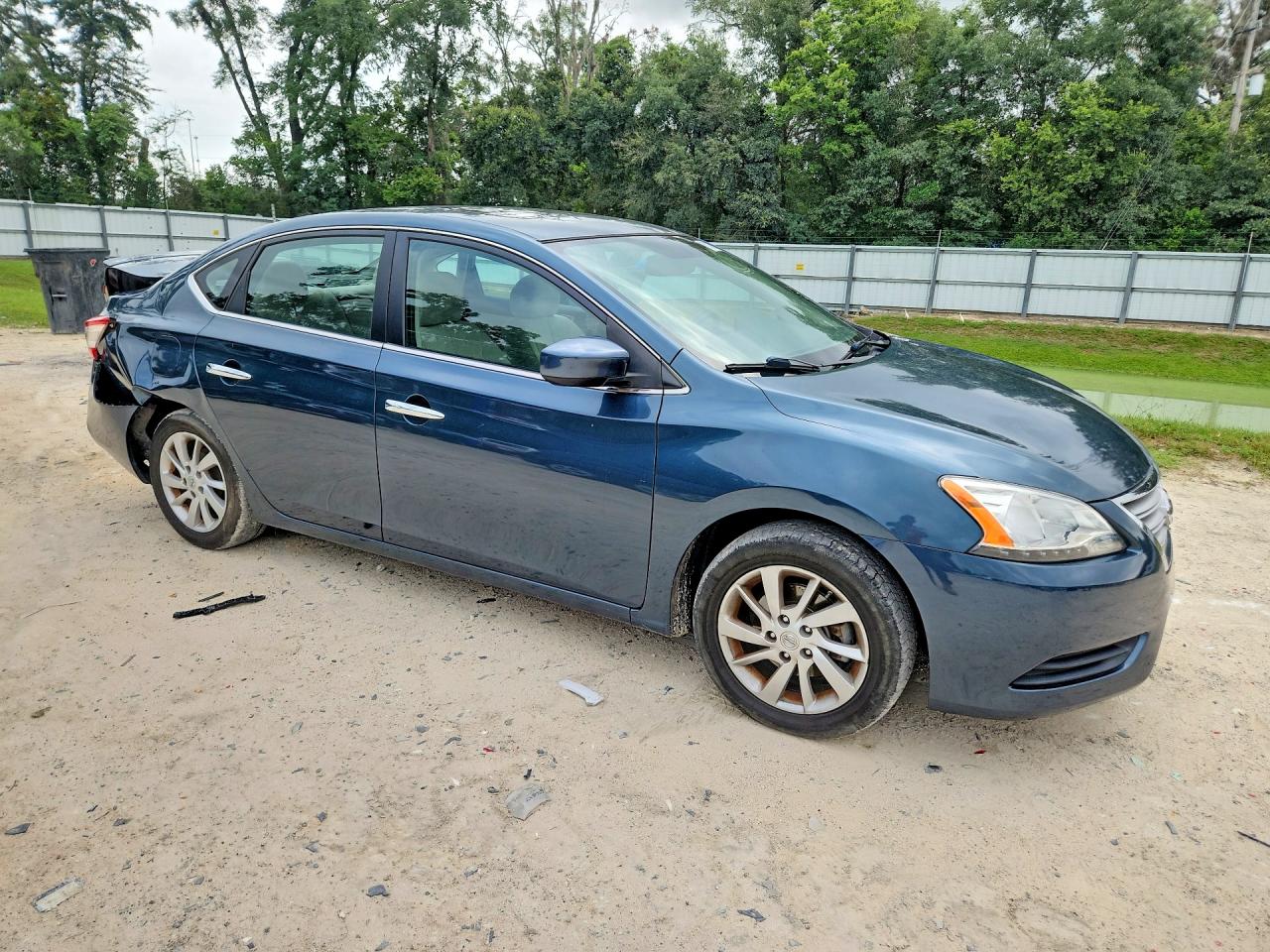 2015 Nissan Sentra Sv Blue vin: 3N1AB7AP1FY356557