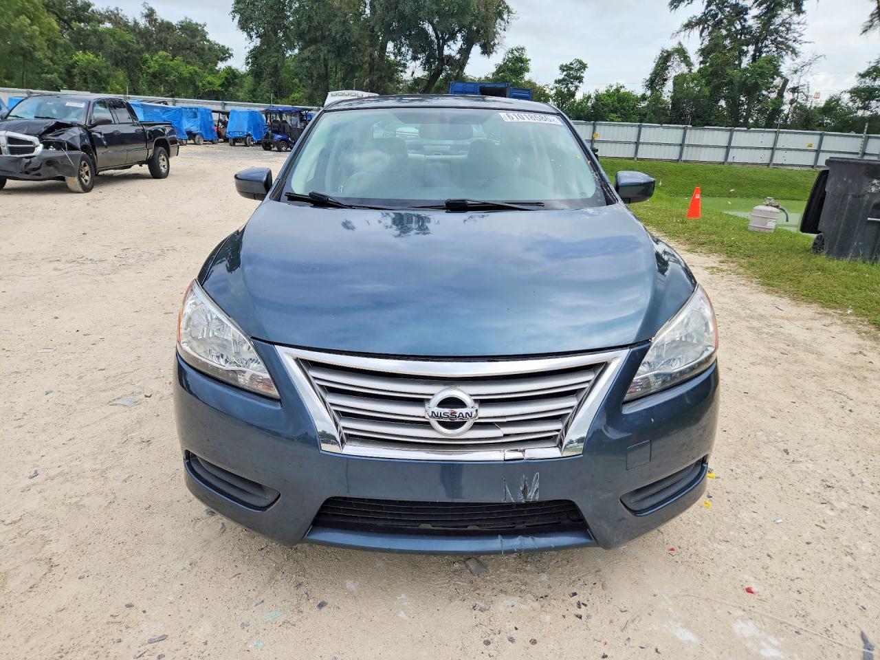 2015 Nissan Sentra Sv Blue vin: 3N1AB7AP1FY356557
