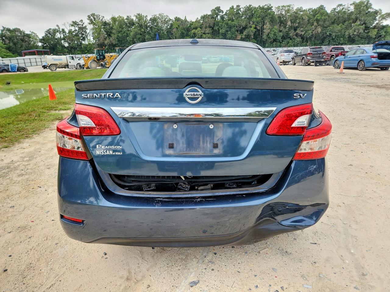 2015 Nissan Sentra Sv Blue vin: 3N1AB7AP1FY356557