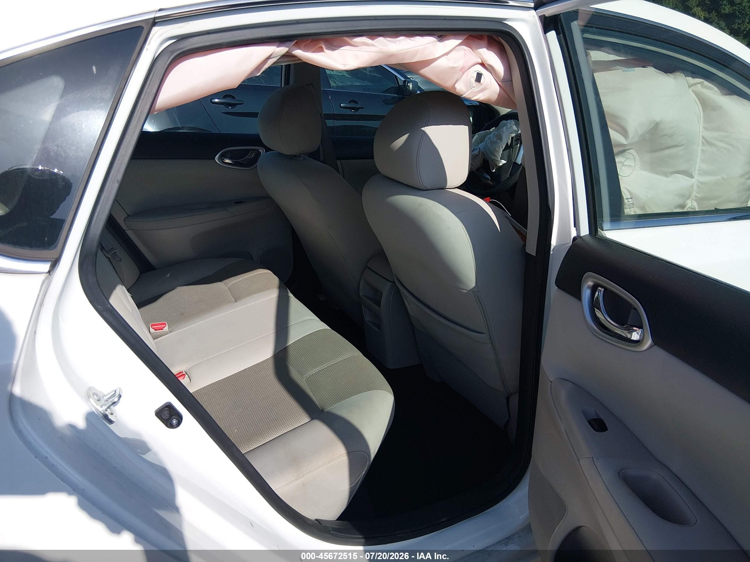 2015 Nissan Sentra S White vin: 3N1AB7AP1FY357112