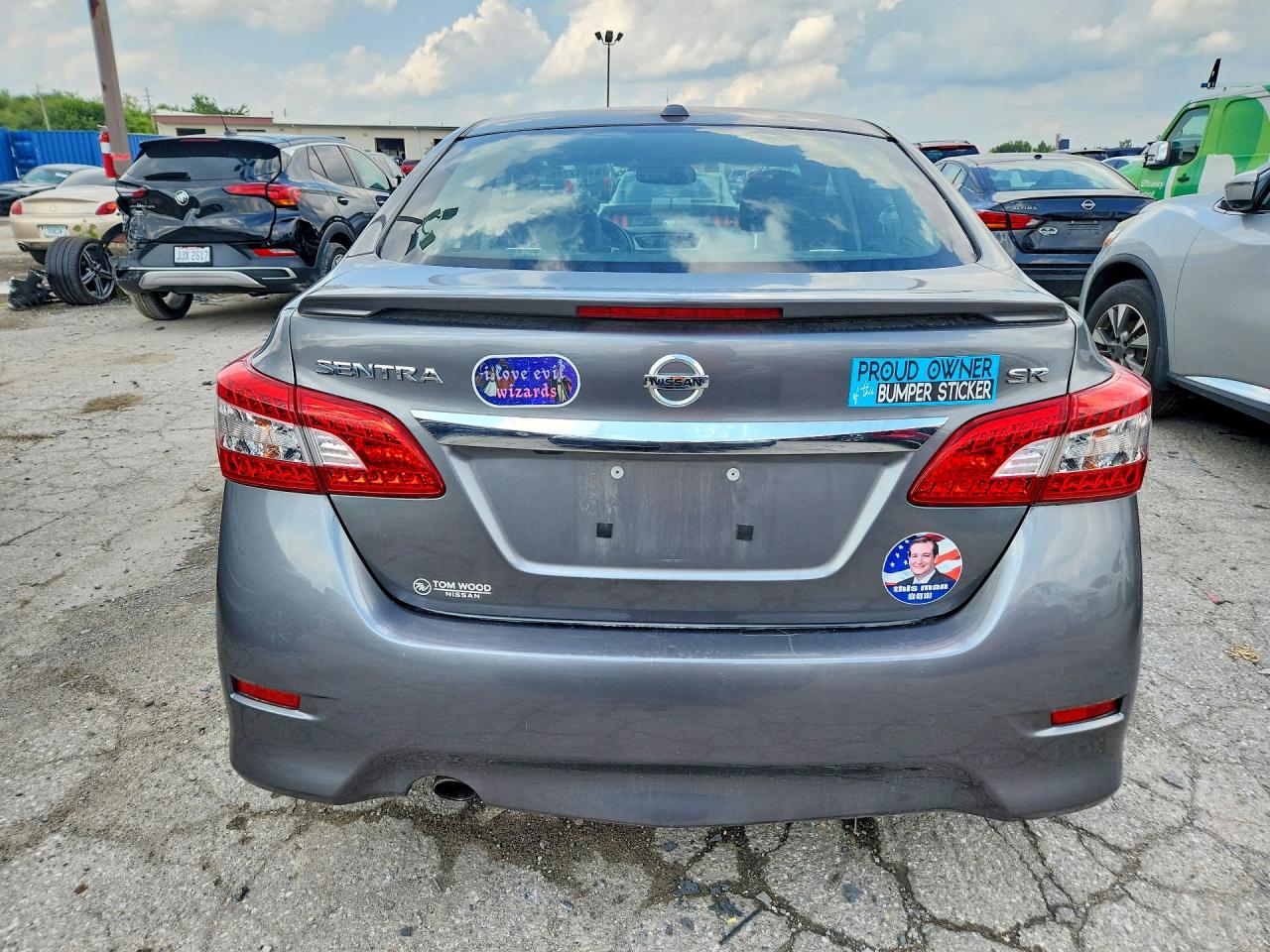 2015 Nissan Sentra Sr Silver vin: 3N1AB7AP1FY361127