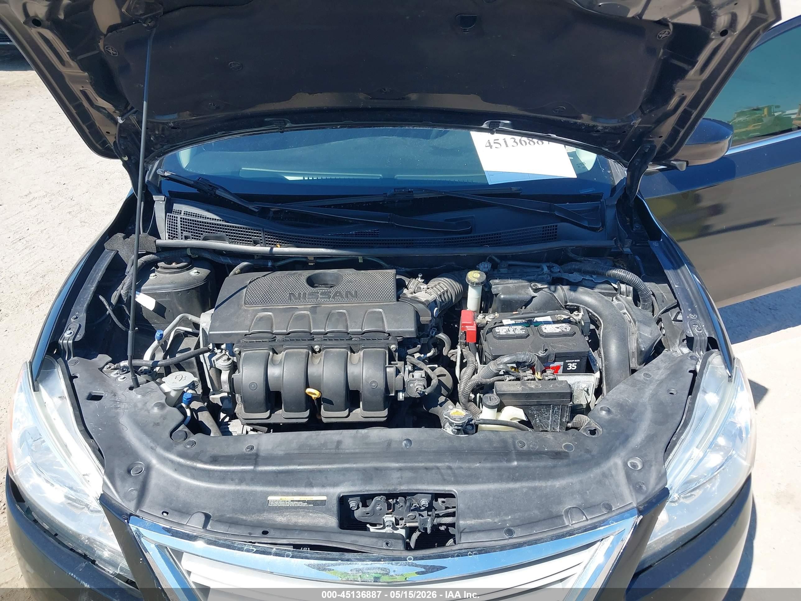 2015 Nissan Sentra S Черный vin: 3N1AB7AP1FY367171