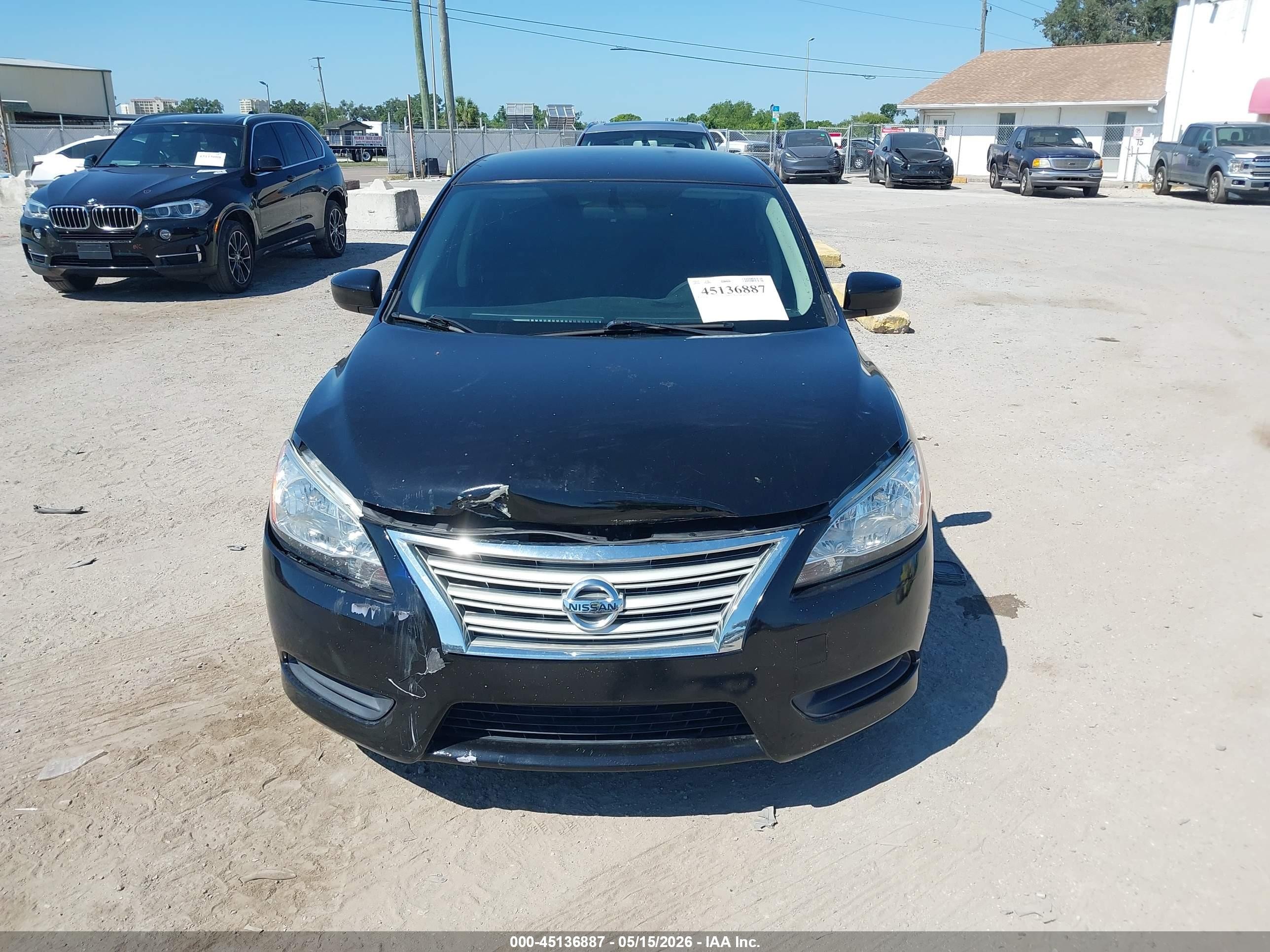 2015 Nissan Sentra S Черный vin: 3N1AB7AP1FY367171