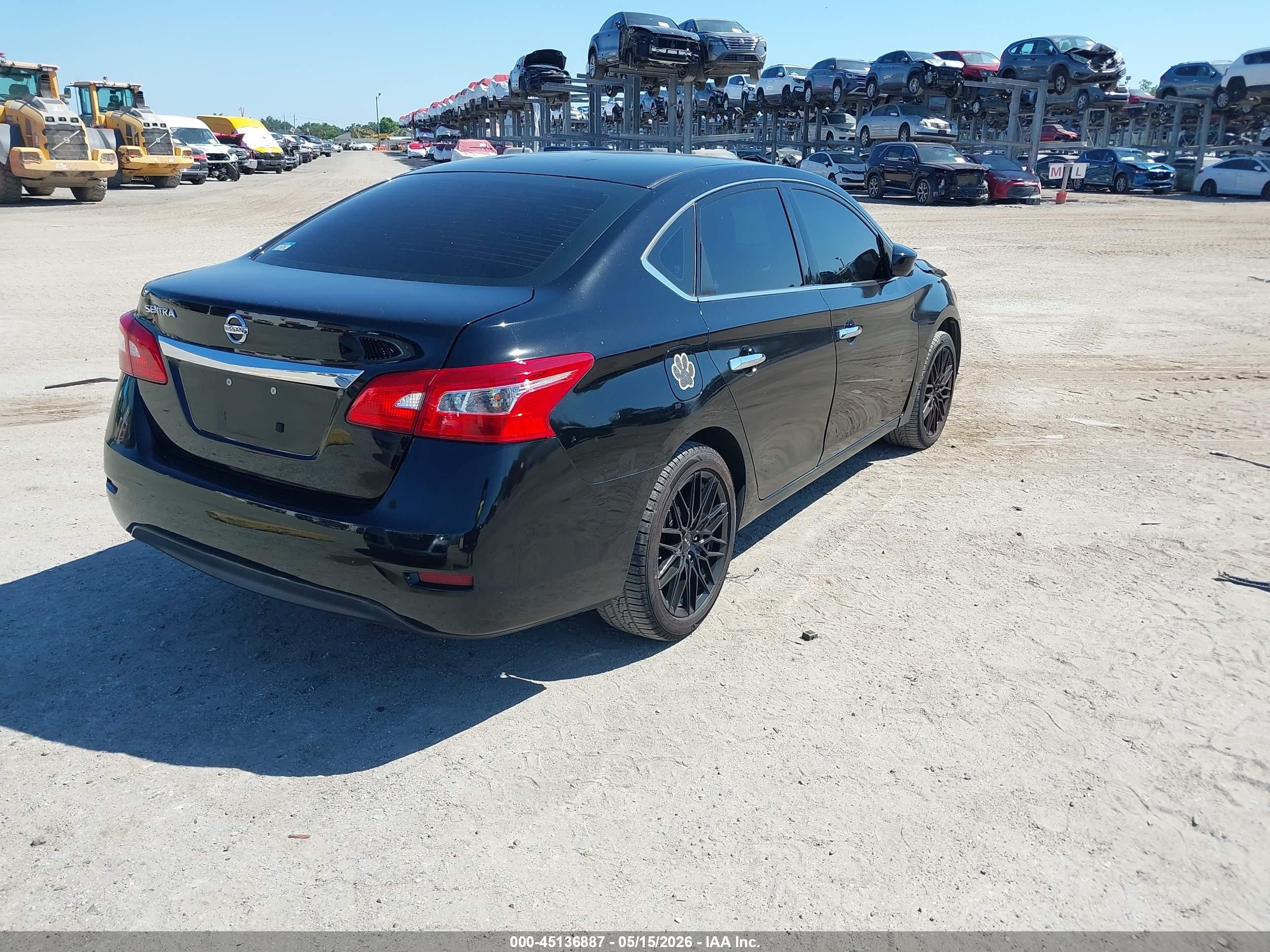 2015 Nissan Sentra S Черный vin: 3N1AB7AP1FY367171
