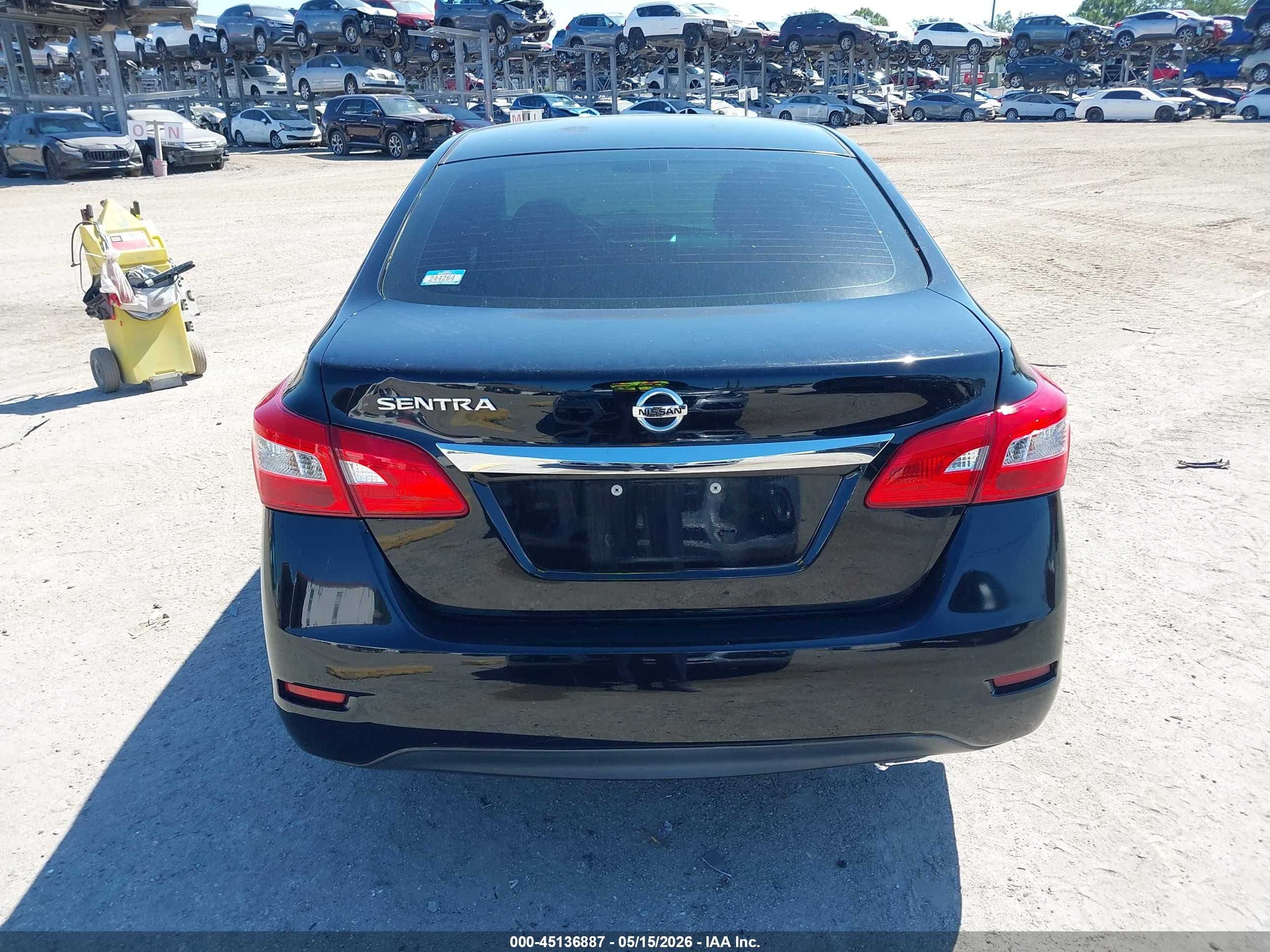 2015 Nissan Sentra S Черный vin: 3N1AB7AP1FY367171