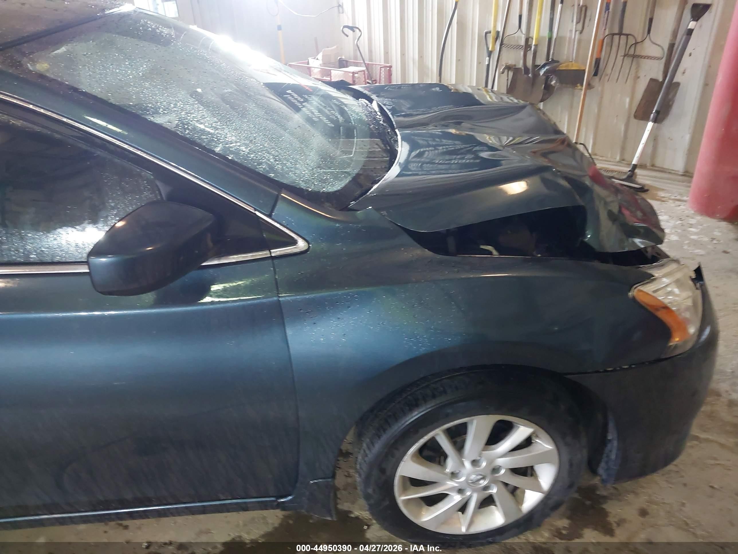2015 Nissan Sentra Sv Blue vin: 3N1AB7AP1FY370099