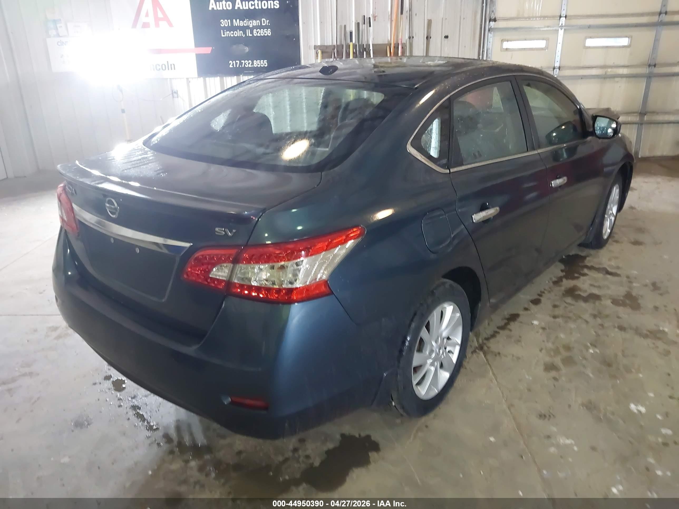 2015 Nissan Sentra Sv Blue vin: 3N1AB7AP1FY370099