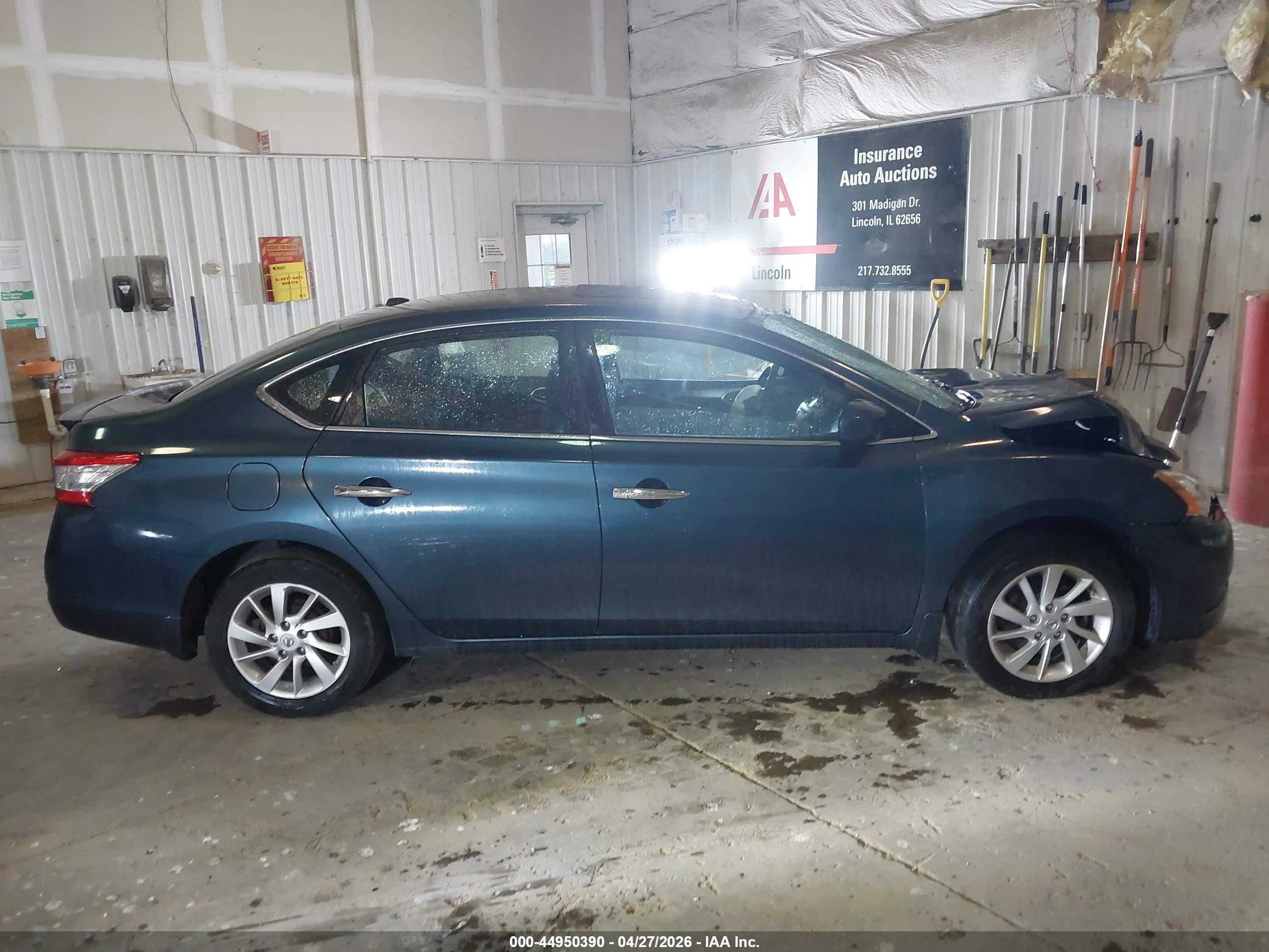 2015 Nissan Sentra Sv Blue vin: 3N1AB7AP1FY370099