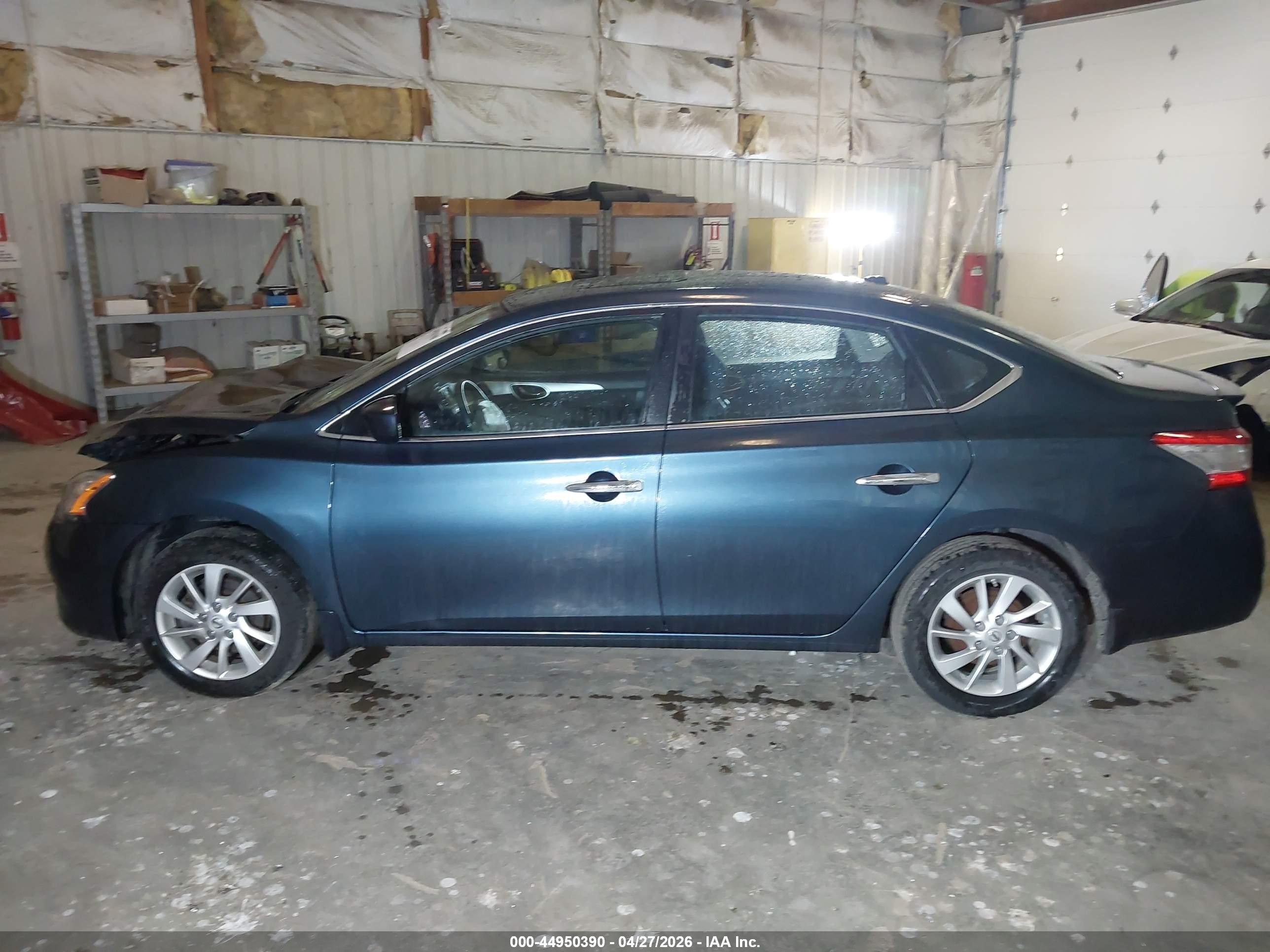 2015 Nissan Sentra Sv Blue vin: 3N1AB7AP1FY370099