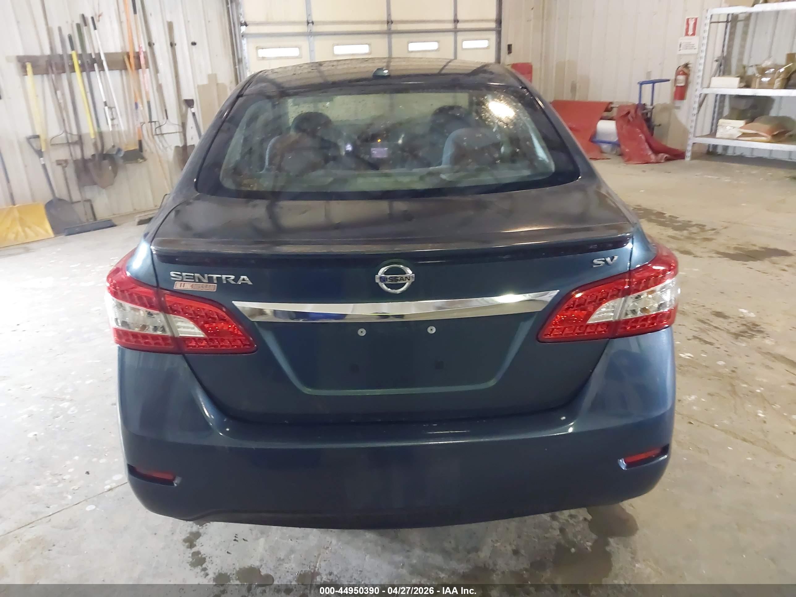 2015 Nissan Sentra Sv Blue vin: 3N1AB7AP1FY370099
