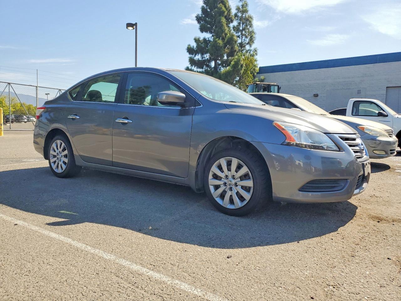 2015 Nissan Sentra S Gray vin: 3N1AB7AP1FY372242