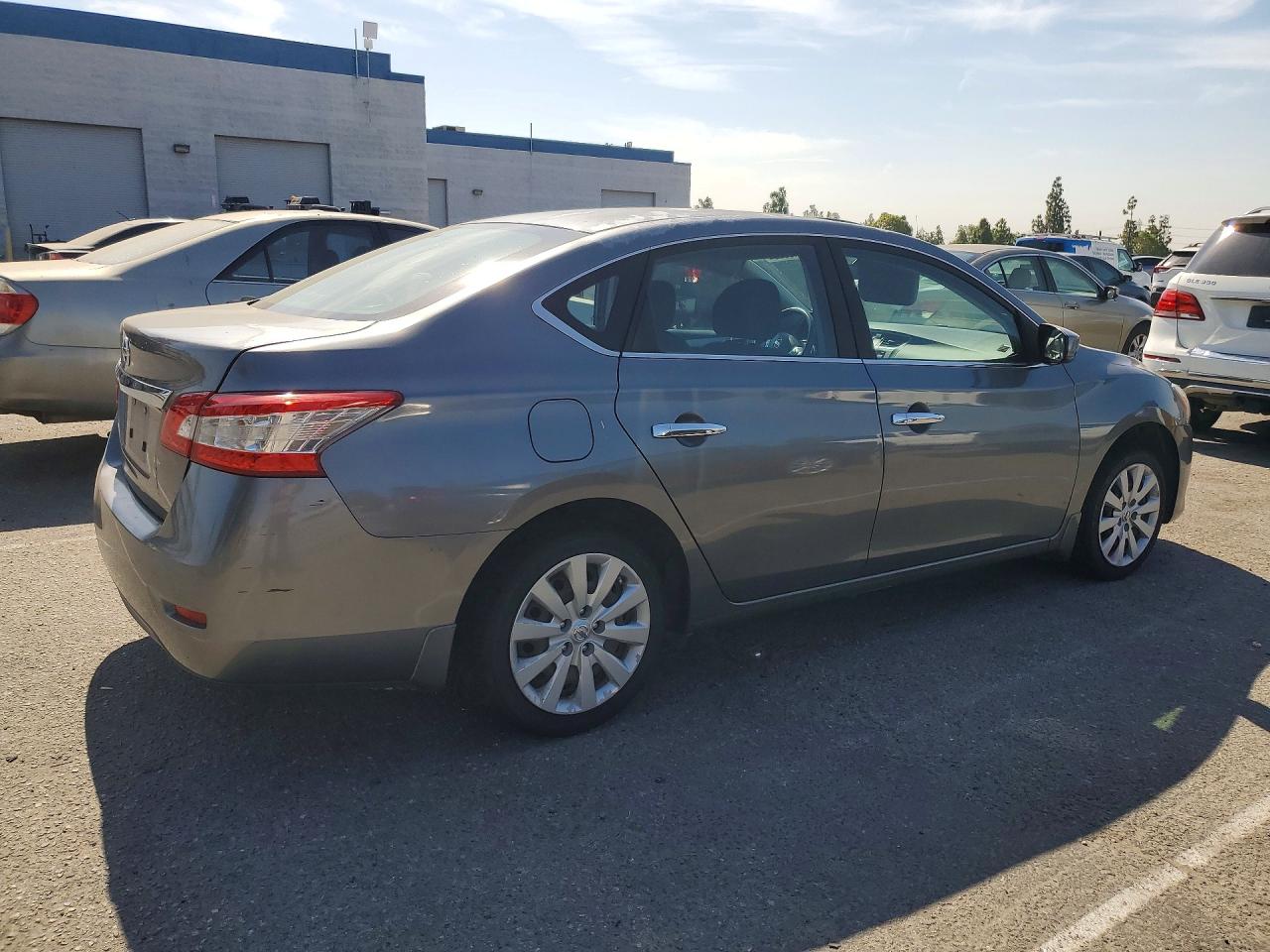 2015 Nissan Sentra S Gray vin: 3N1AB7AP1FY372242