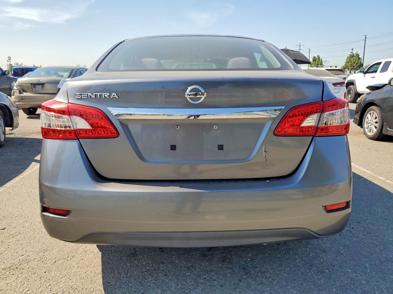 2015 Nissan Sentra S Gray vin: 3N1AB7AP1FY372242