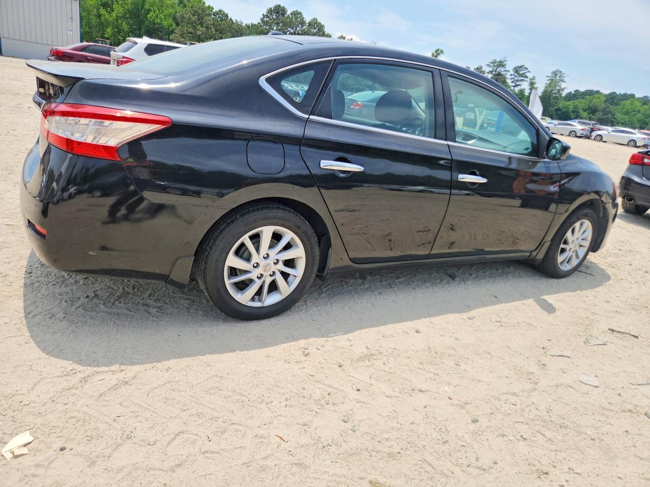 2015 Nissan Sentra Sv Black vin: 3N1AB7AP1FY377764