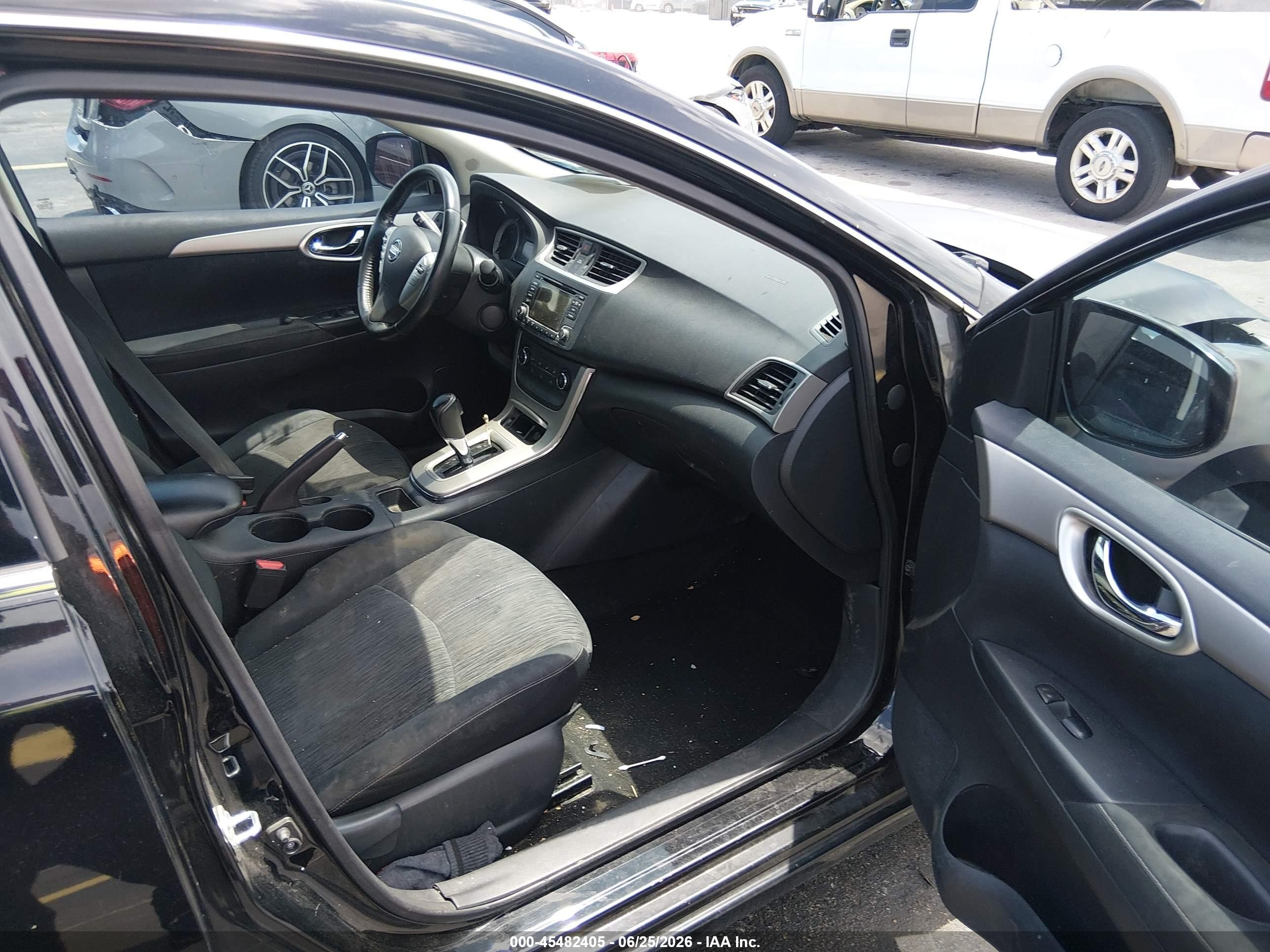 2015 Nissan Sentra Sv Black vin: 3N1AB7AP1FY380874