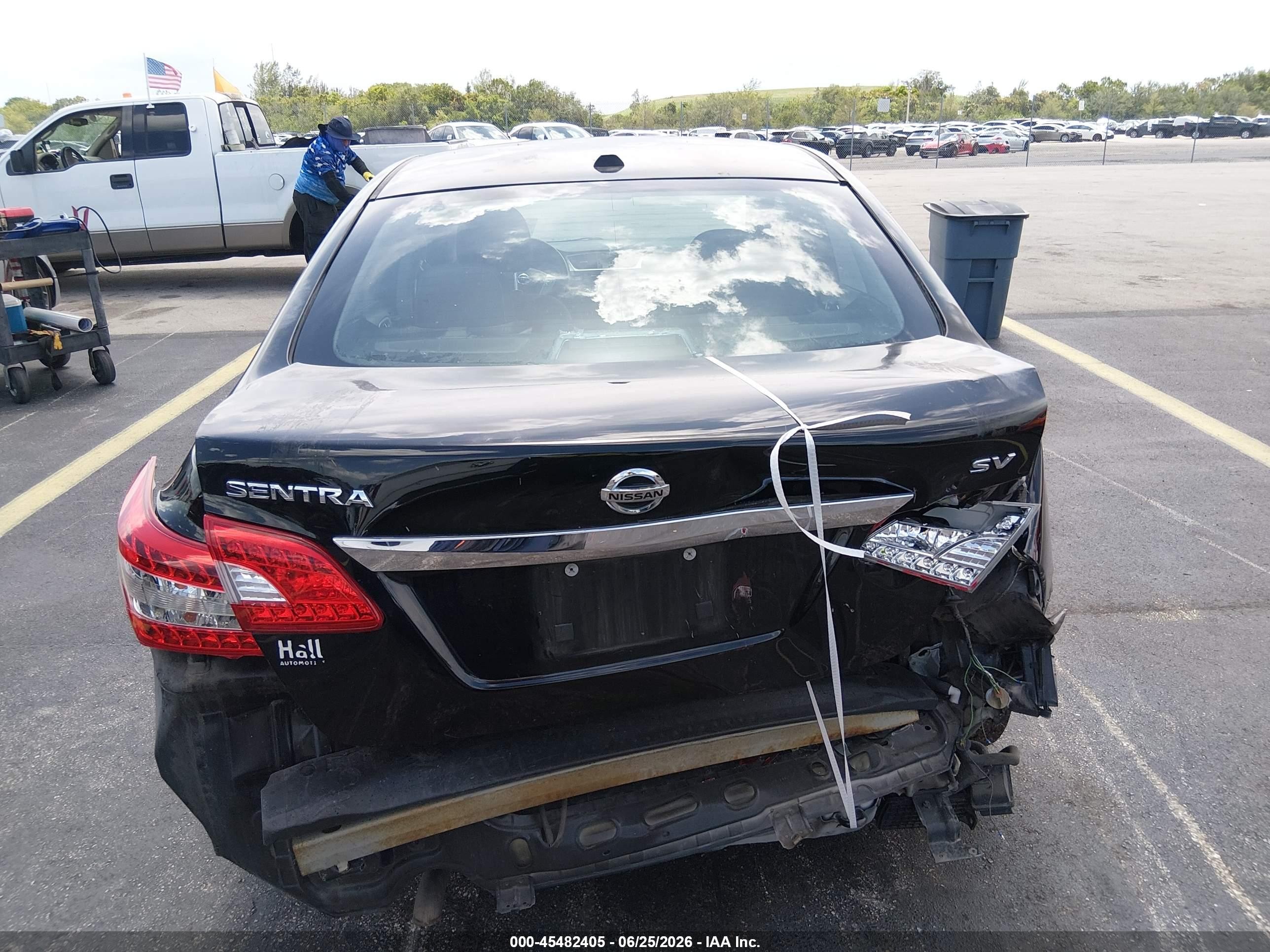 2015 Nissan Sentra Sv Black vin: 3N1AB7AP1FY380874