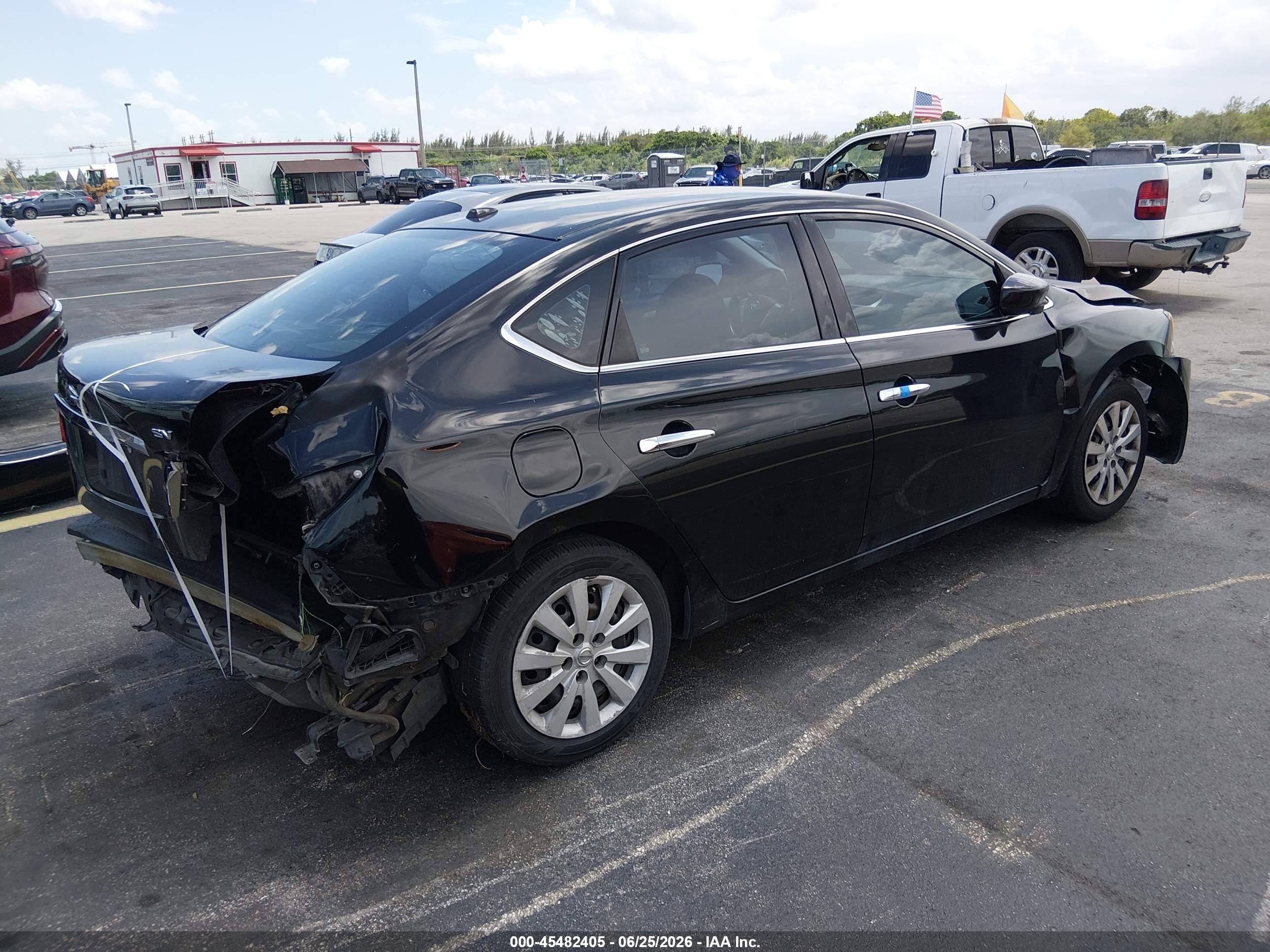2015 Nissan Sentra Sv Black vin: 3N1AB7AP1FY380874